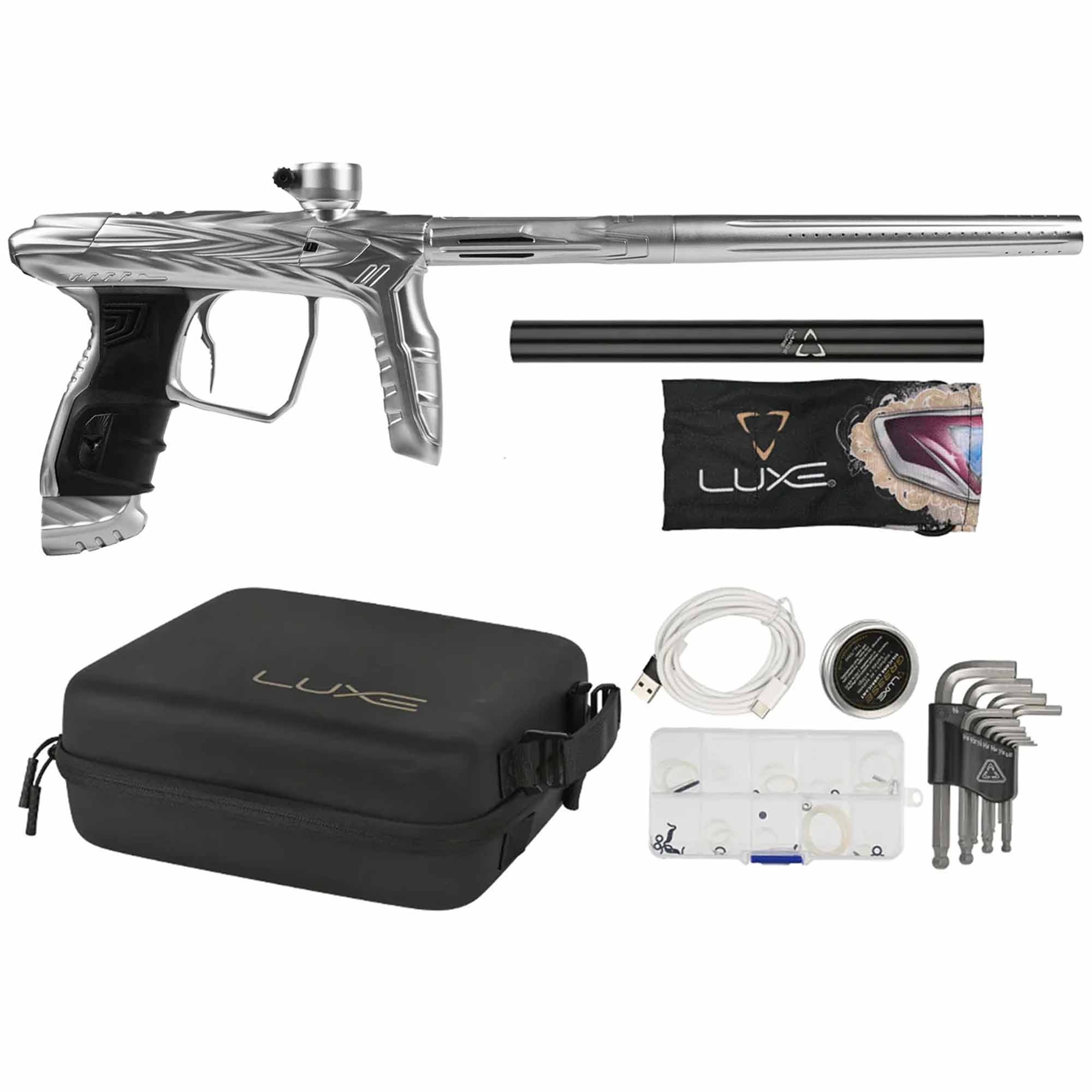 HK Army DLX Luxe® IDOL "SHREDDER" marker, silver Feuerwaffe, Waffe, Pistole, Handfeuerwaffe, Gewehr