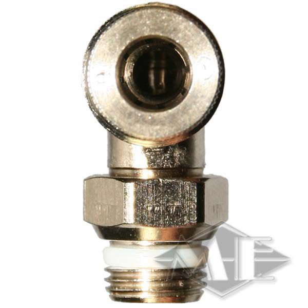 1/8" 6 mm 90° fitting swivel