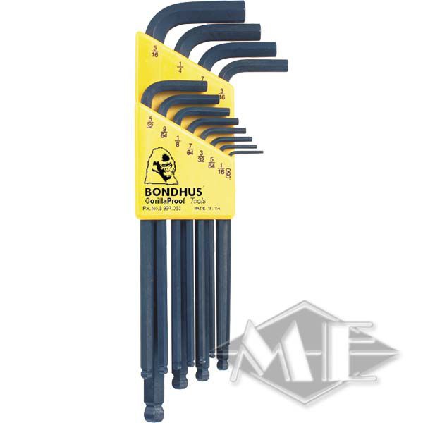 Bondhus ball head set BLX12, imperial, 12 pieces Bondhus ball head set BLX12, imperial, 12 pieces