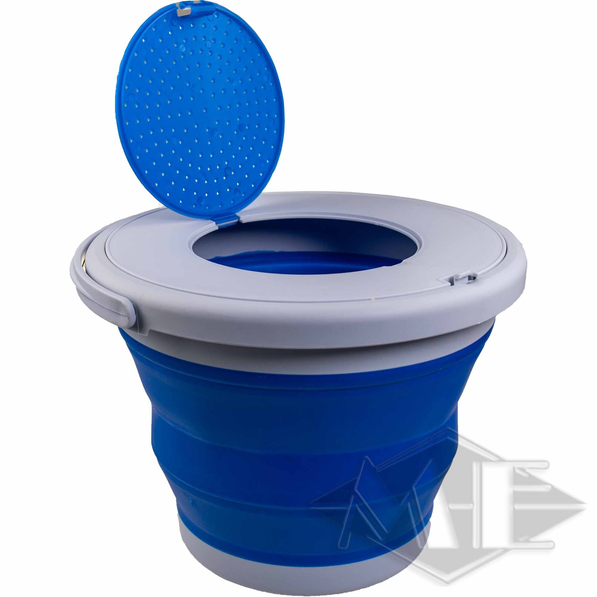 Psycho Aquaball GEL-Blaster/GEL-Phaser collapsible bucket (grey/blue) Drinnen, Badezimmer, Zimmer, Toilette