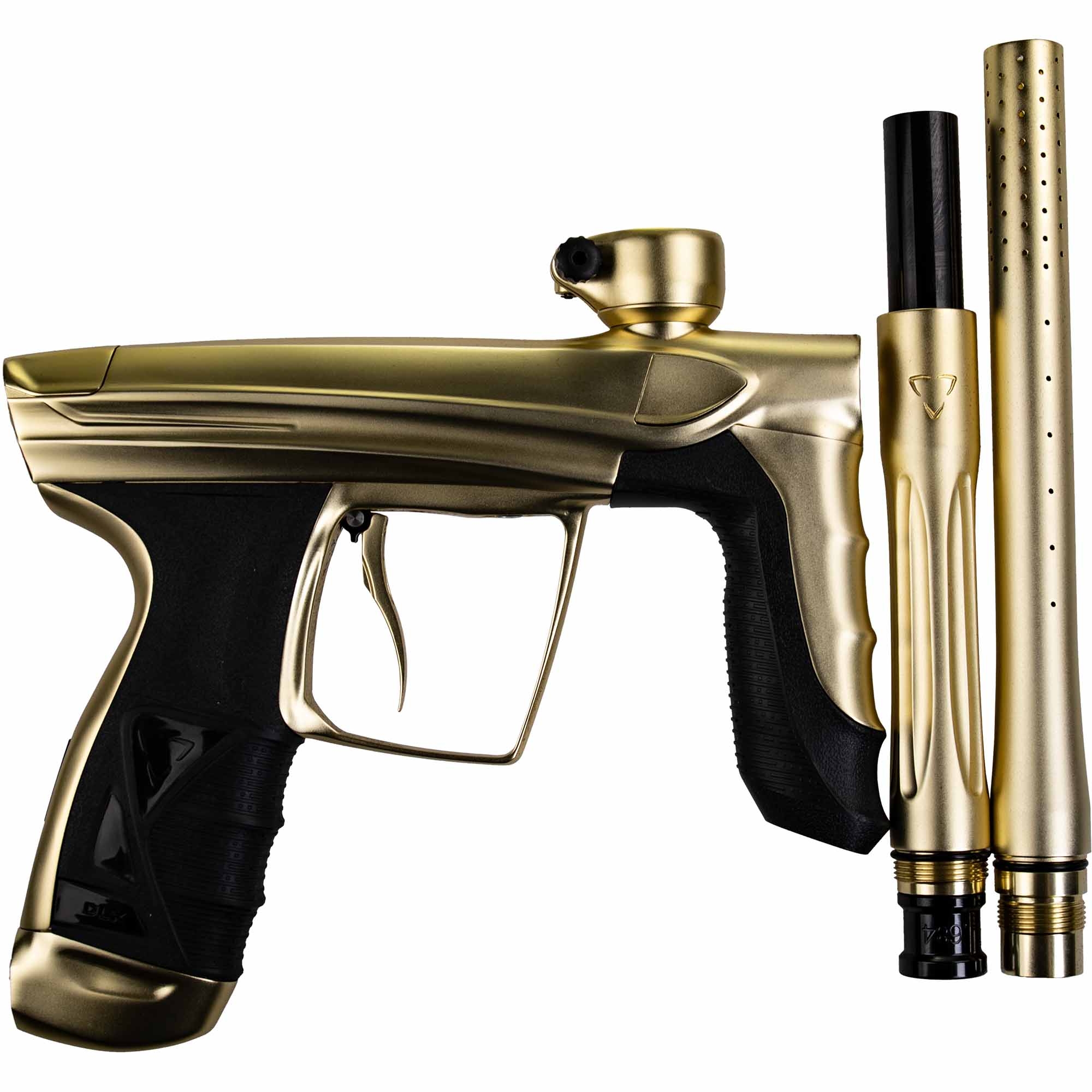 DLX Luxe® AIRE marker, dust gold Pistolengriff, Goldfarbe, Paintball-Gewehr, Griffstück, Schulterstange