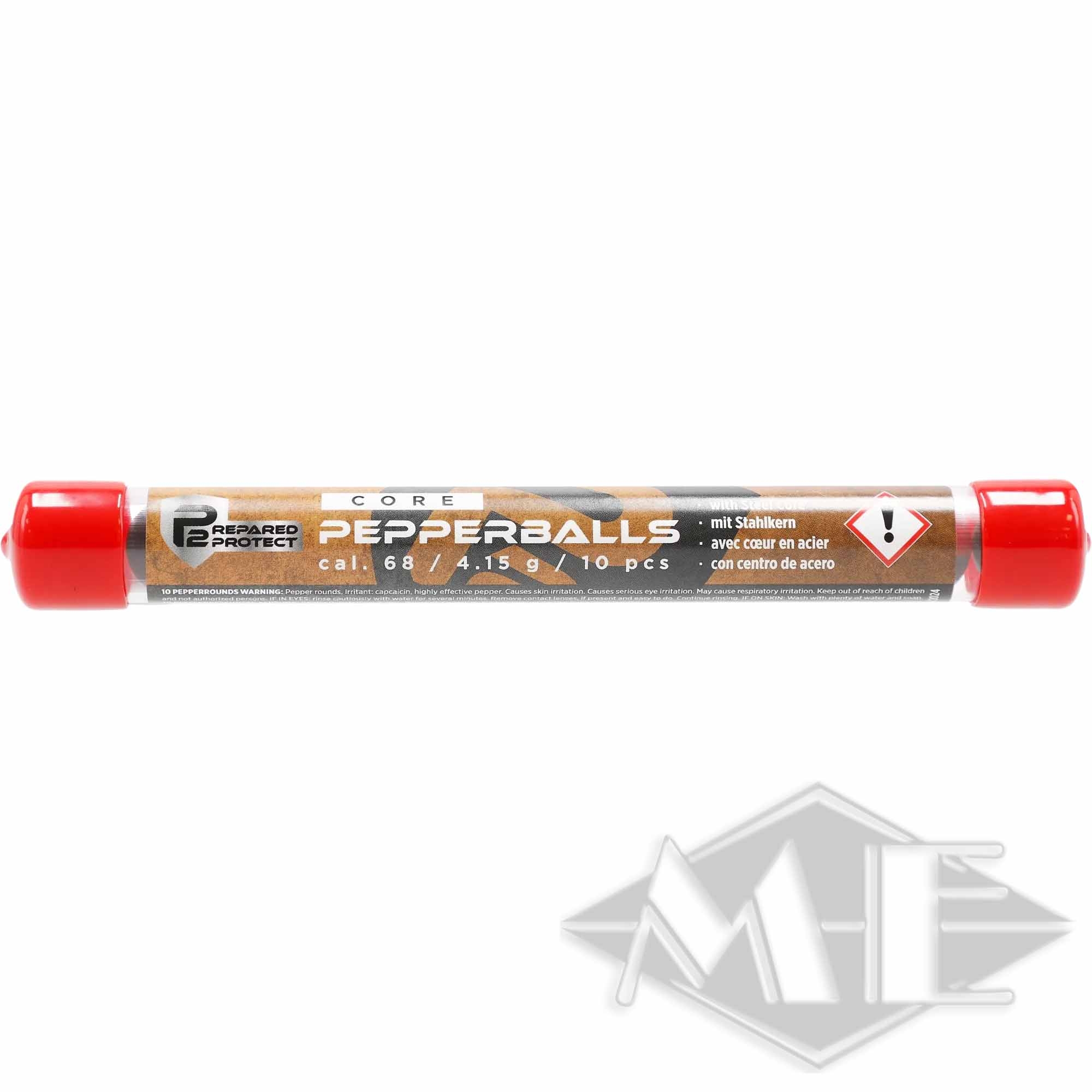 Umarex cal.68 pepper balls "T4E P2P Core Pepper Ball", BLK-RED 10 pieces Markierung