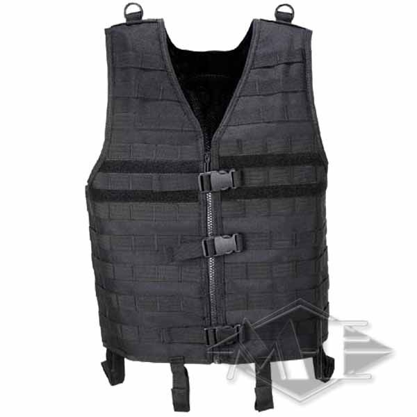 MFH Tactical Vest "Molle" Weste, Schutzweste, Gurtband, Reißverschluss, Schnallen