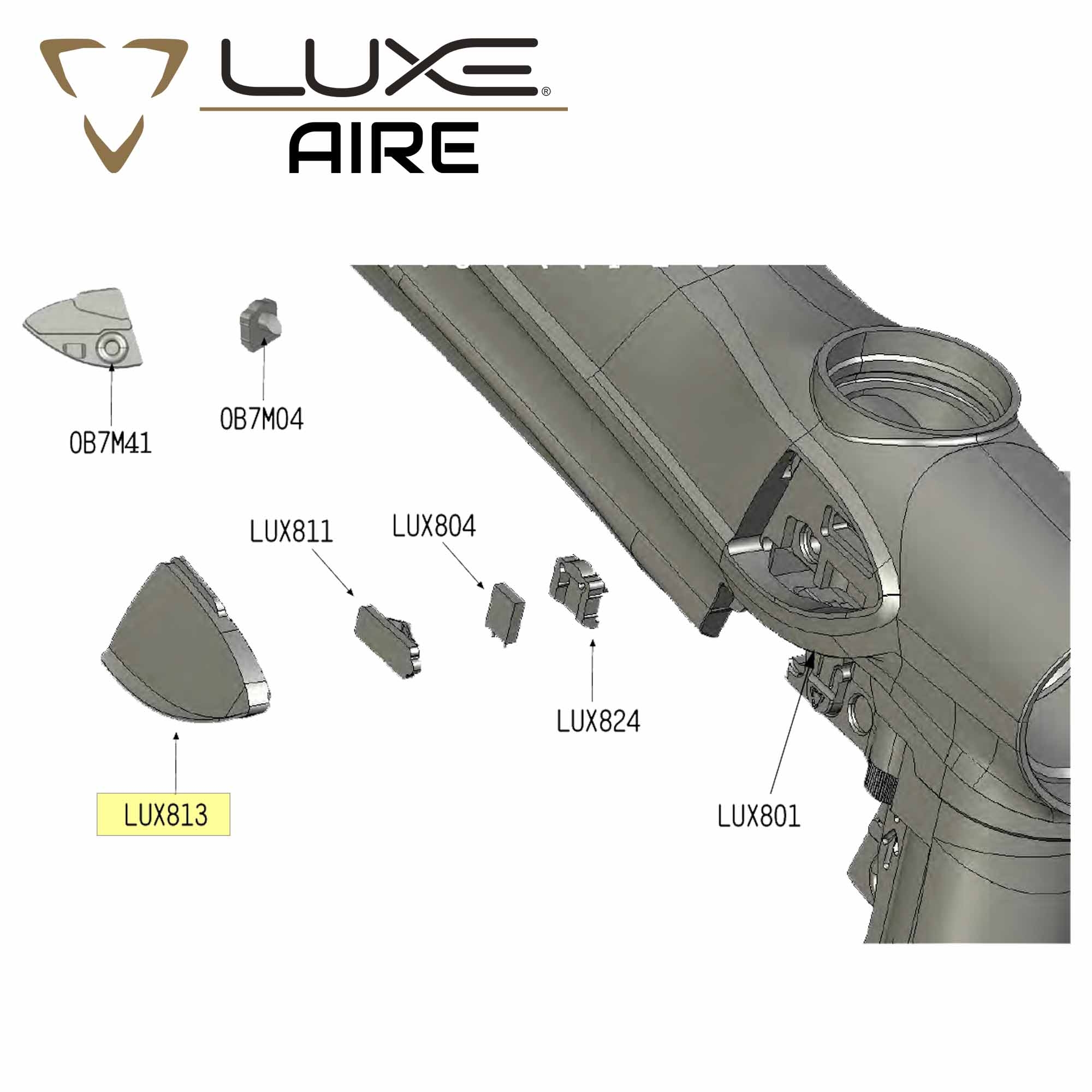 LuXe, Aire, Modellteil, Konstruktionsteile, Schnittstelle