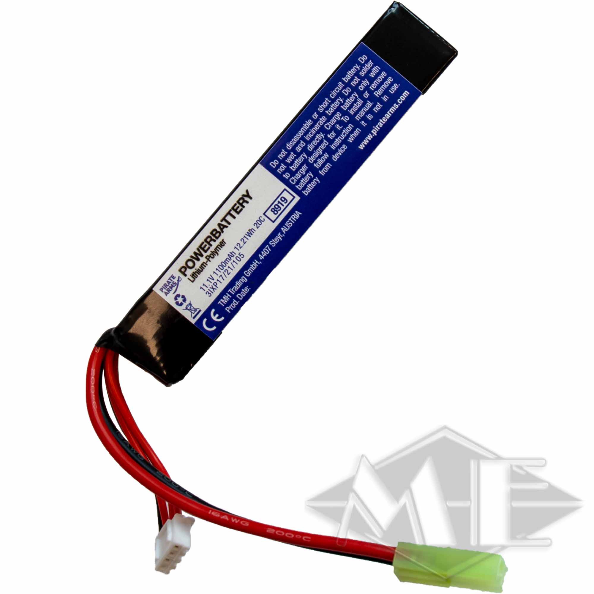 LiPo 11,1V 1.100mAh 20C Stock Tube Type Mini-Tamiya LiPo 11,1V 1.100mAh 20C Stock Tube Type Mini-Tamiya