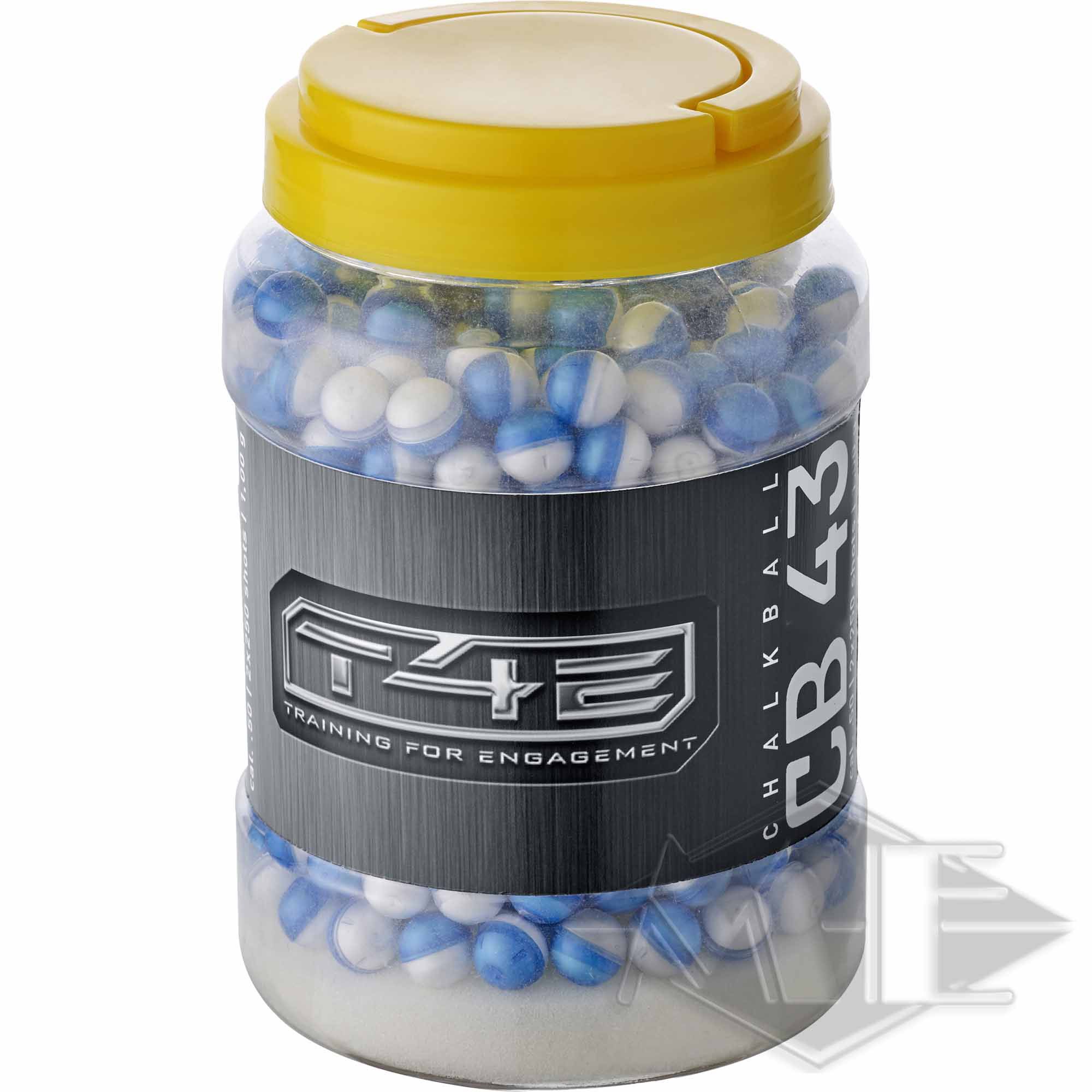 Umarex cal.43 chalk balls "T4E CKB 43 Chalk Balls", 500 pieces Umarex cal.43 chalk balls "T4E CKB 43 Chalk Balls", 500 pieces