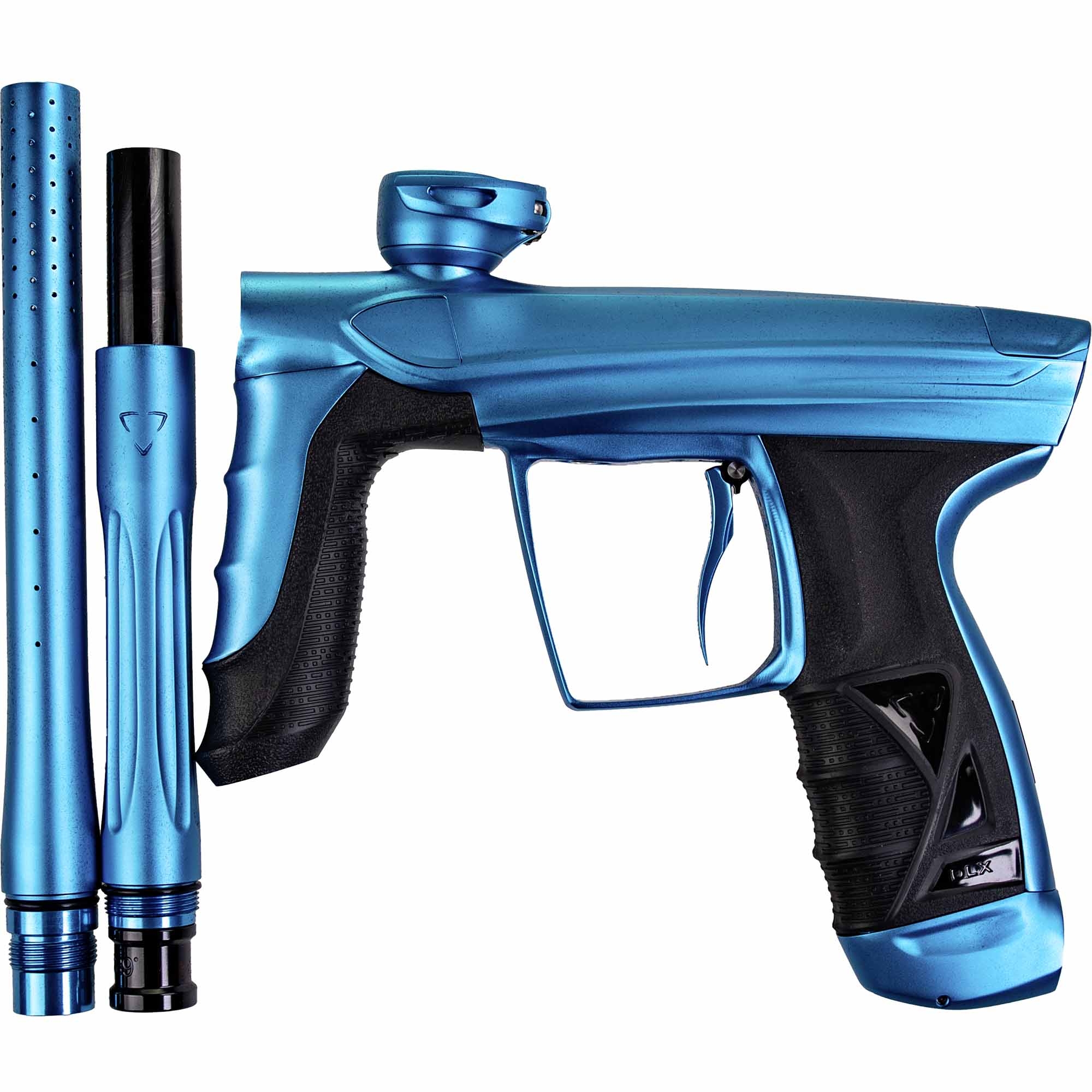 DLX Luxe® AIRE marker, dust blue Paintball Gun, Blau, Griffschale, Lufttank-kompatibel, Nachfüllbar