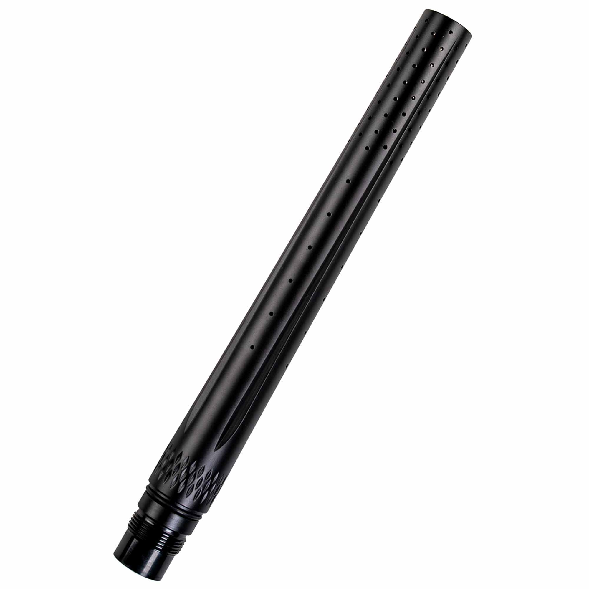 Freak POWER front Paintball-Lauf, schwarz, Metall, perforiert, Gewinde