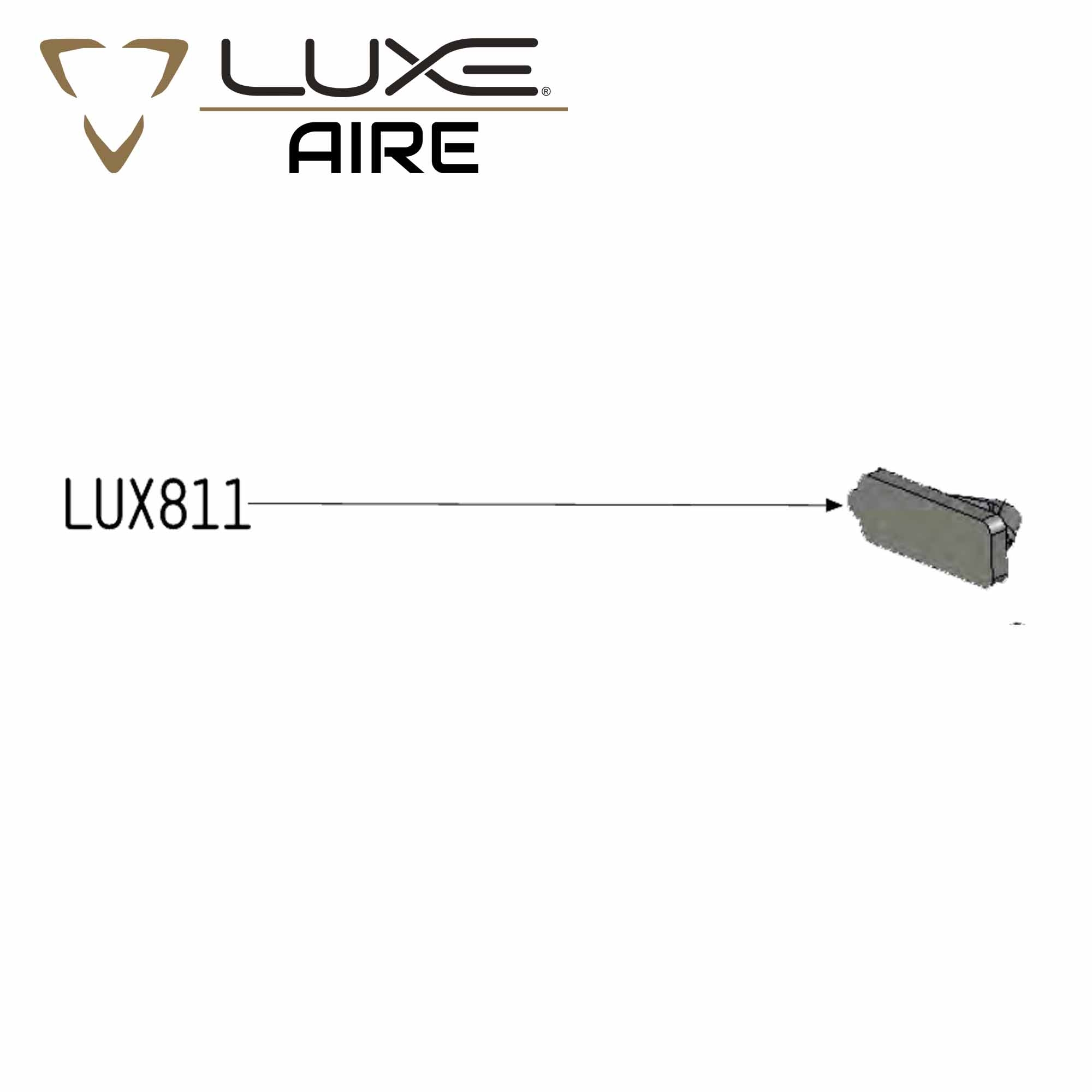 LUX11, Armbandclip, Gehäuse, Metall, Grau