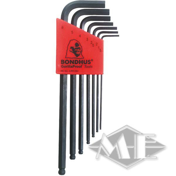 Bondhus ball head set BLX7M, metric, 7 pieces Bondhus ball head set BLX7M, metric, 7 pieces
