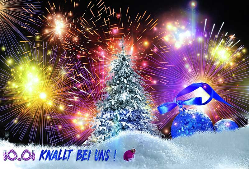 Knallertag Weihnachten, Weihnachtsdekorationen, Festival, Weihnachtsbaum