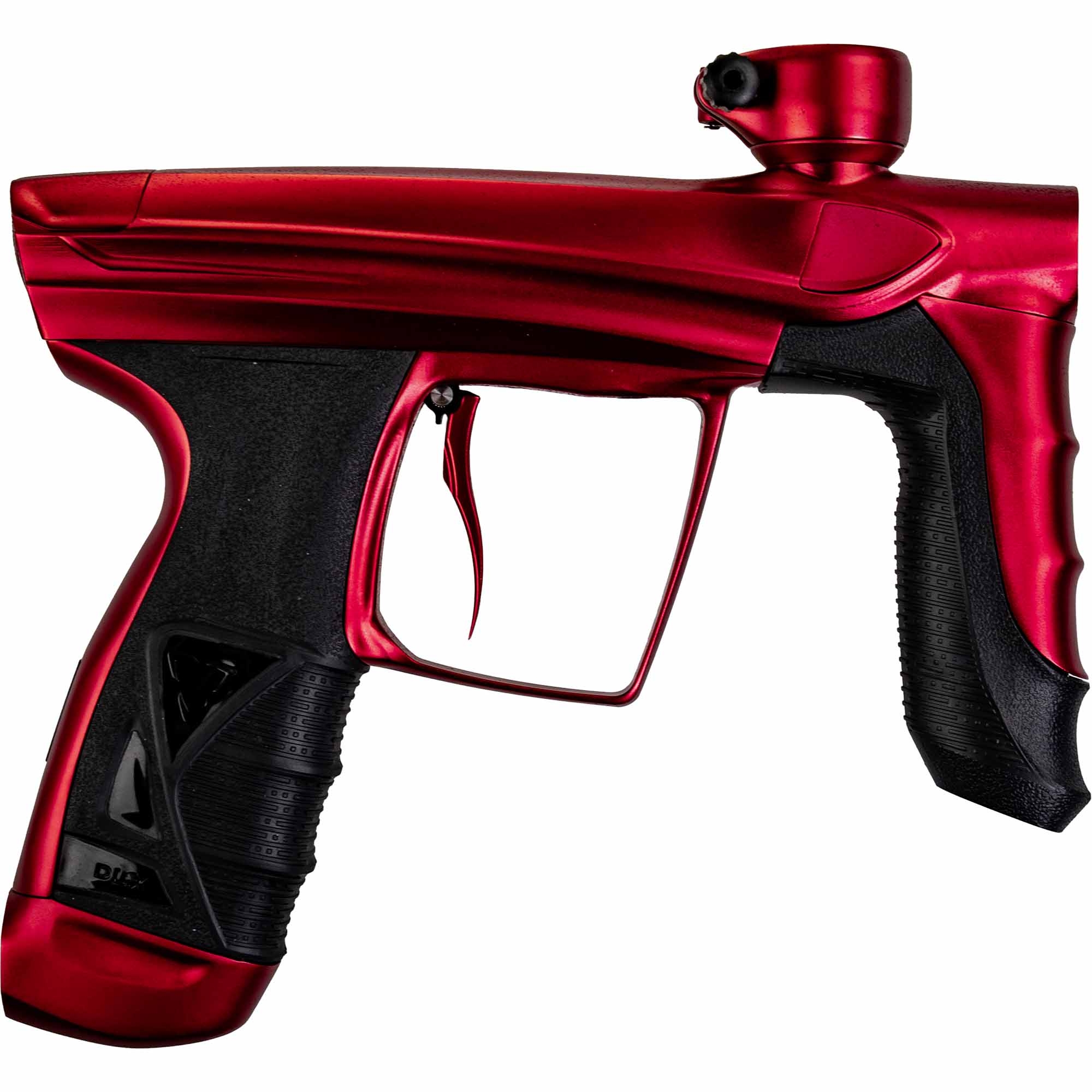 DLX Luxe® AIRE marker, dust red Farbiges Spraygerät, Paintball Pistole, Rot-Schwarz, Triggergriff, Druckluft-Werfer