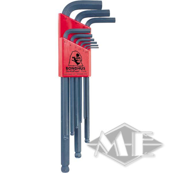 Bondhus ball head set BLX9M, metric, 9 pieces Bondhus ball head set BLX9M, metric, 9 pieces