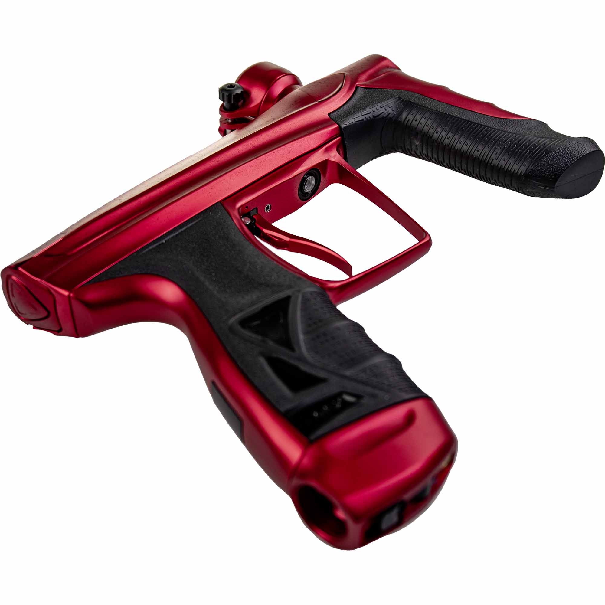 Puzzle gun, Rotes Pistolen-Design, Griff, Auslöser, Spannmechanismus
