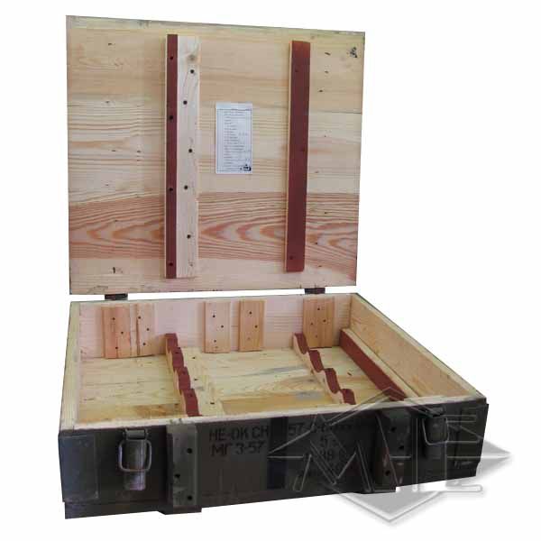 wooden ammo box
