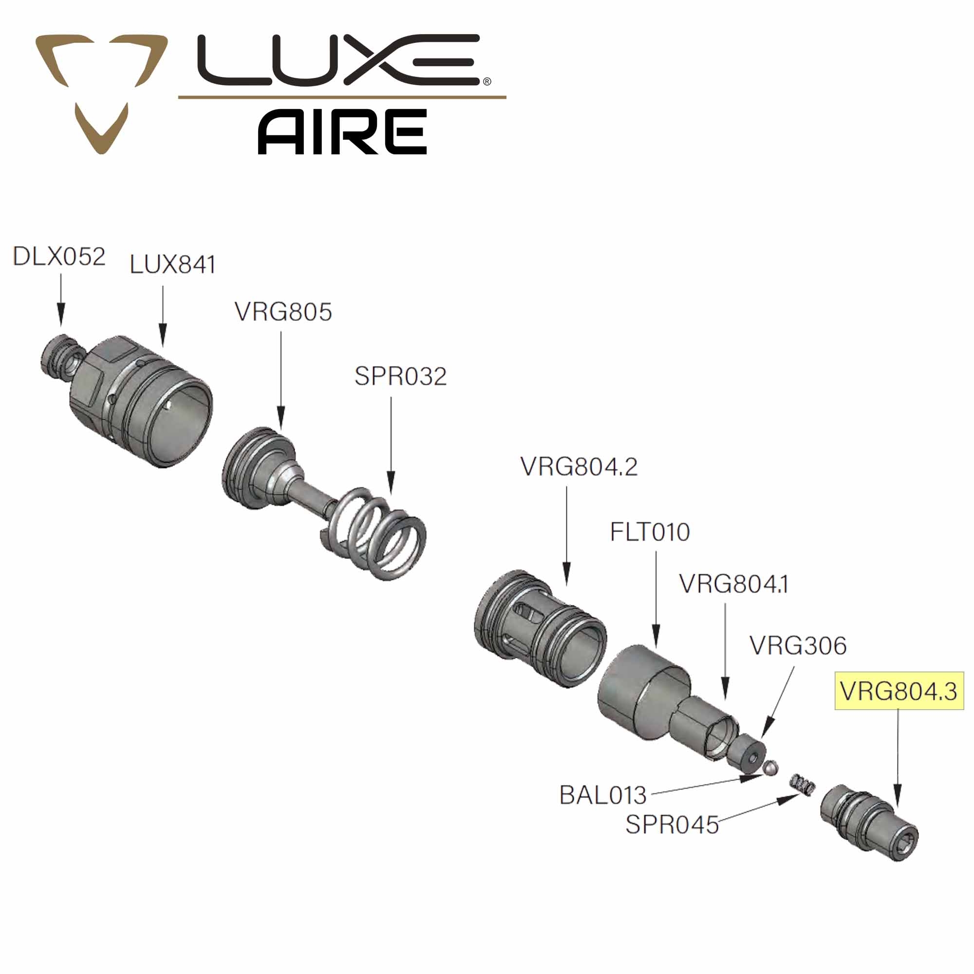 POMPE, BREMSE, DICHTUNG, VÄHREN, LUXE AIRE