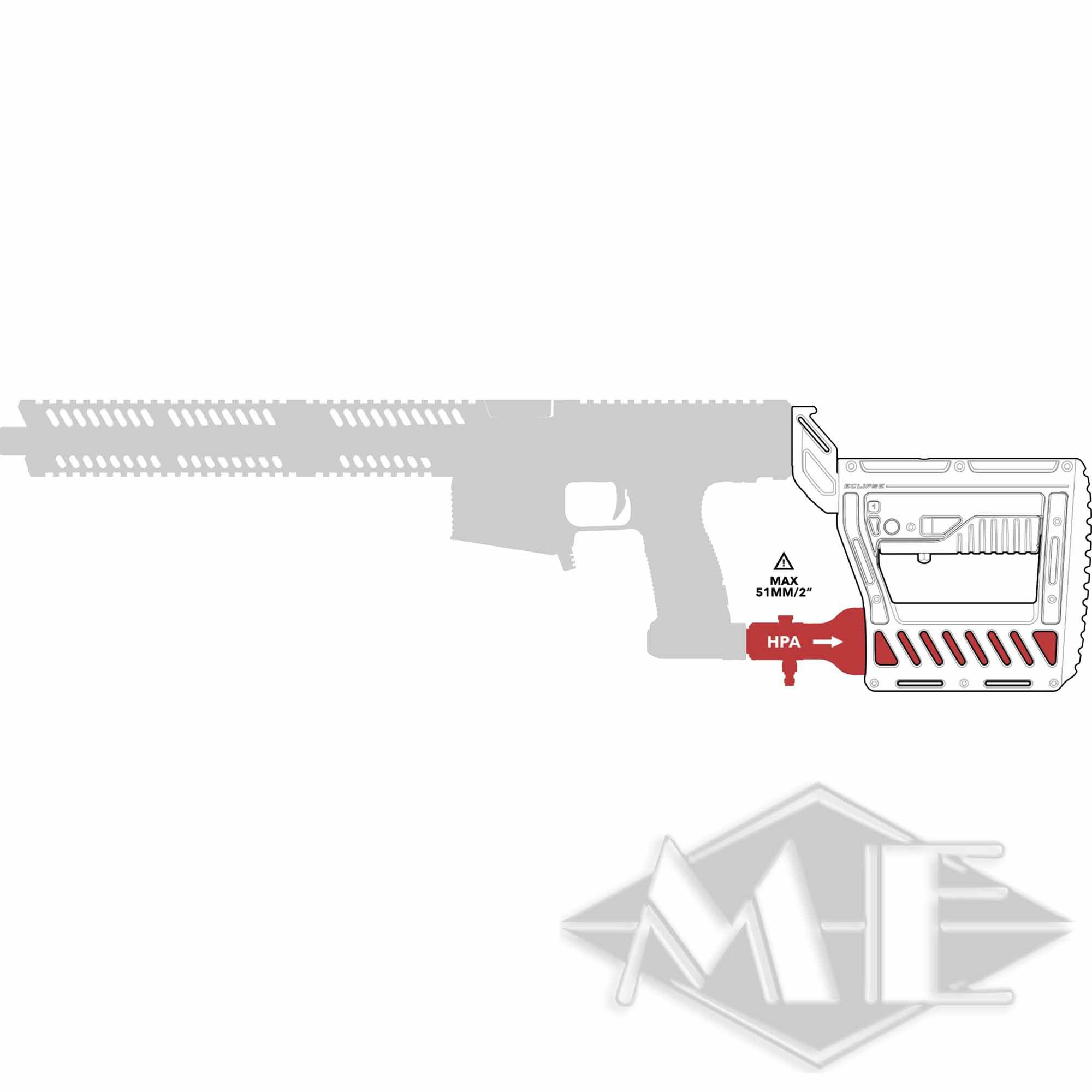Planet Eclipse PWR shoulder stock Planet Eclipse PWR shoulder stock