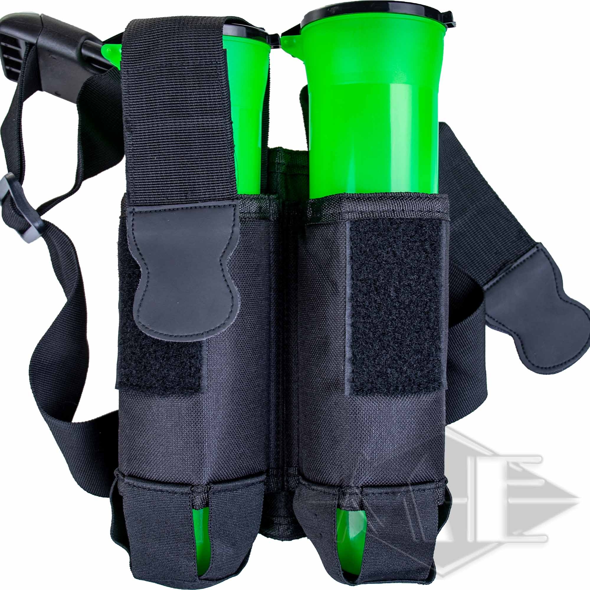 048cb3800200da2203ab53e3daa31536ead7a0df Pot bag 2x100 or 2x140 with belt, black