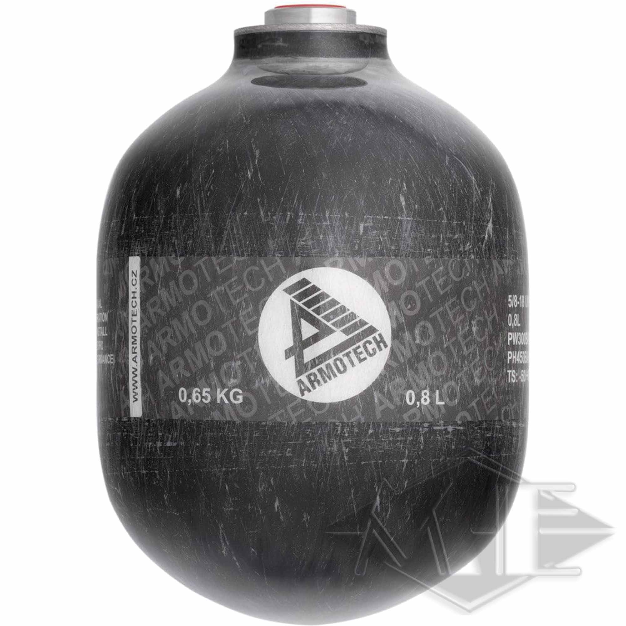 0.8 liter composite bottle "Armotech", Pi, 4500psi Flasche, Munition, Granate, Waffe