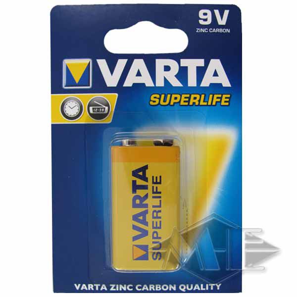 9V block Varta Superlife battery 9V block Varta Superlife battery