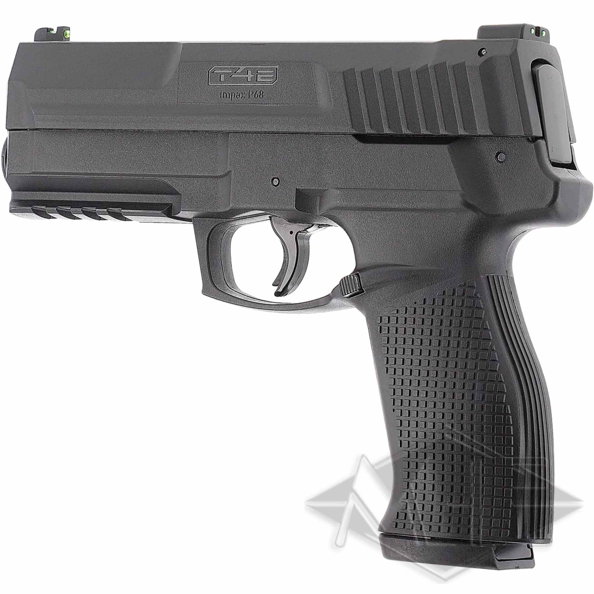 Pistole, Handgun, Polymerrahmen, Dunkelgrau, Kompakt