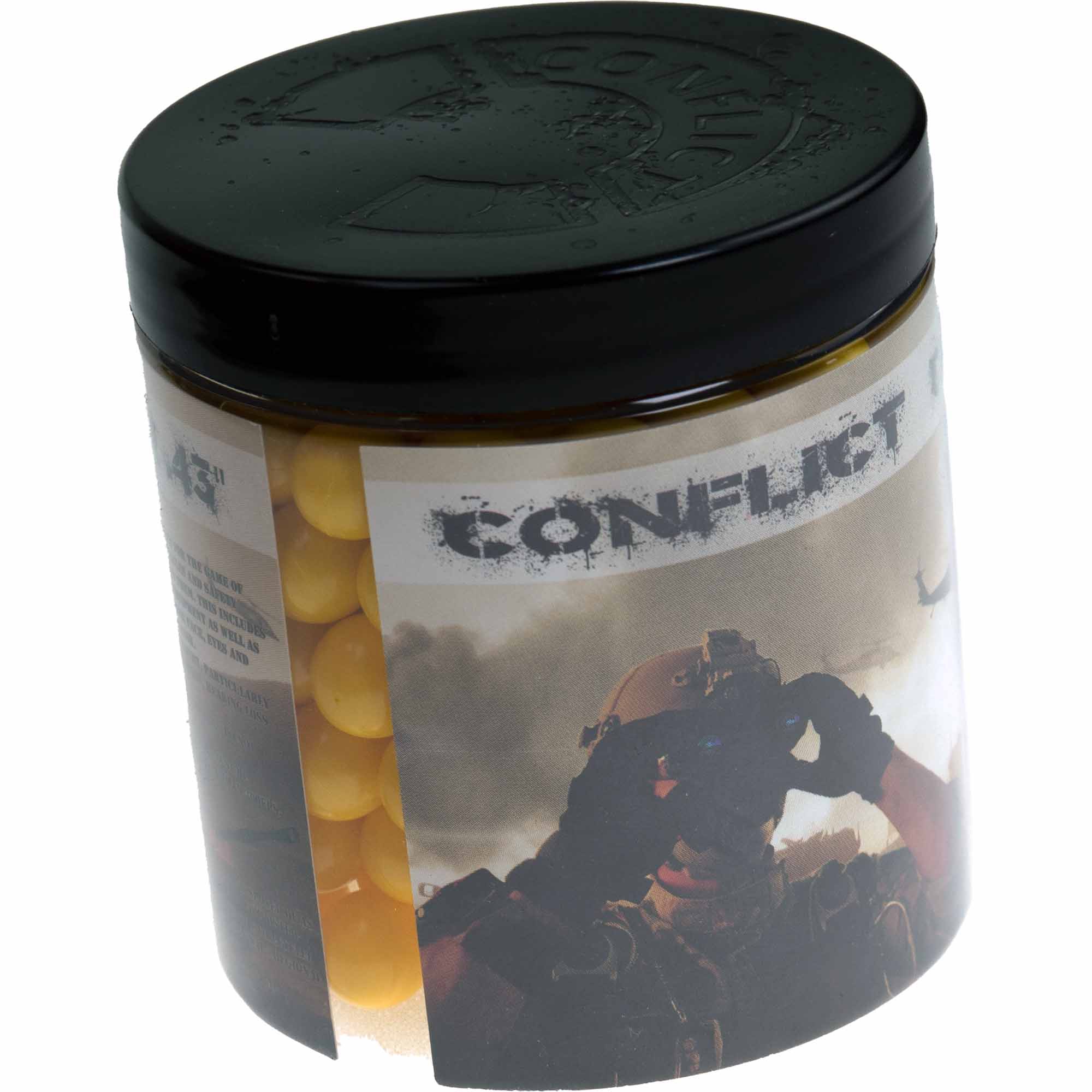 Conflict "Caliber .43" Paintballs, 200 shot Conflict "Caliber .43" Paintballs, 200 shot