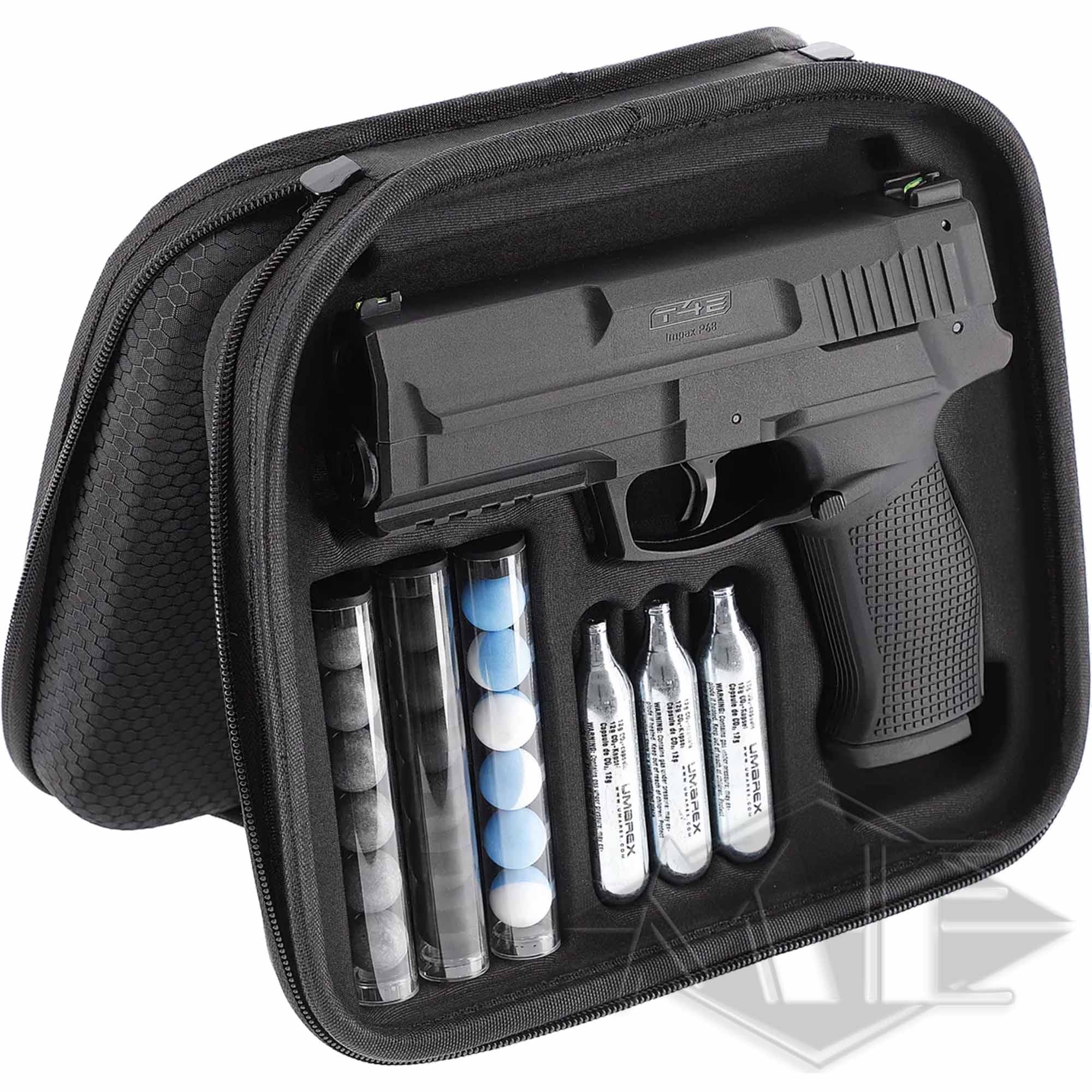 Pistolenkoffer, Gehäuse, Schwarz, Schutzhülle, Zubehörkoffer
