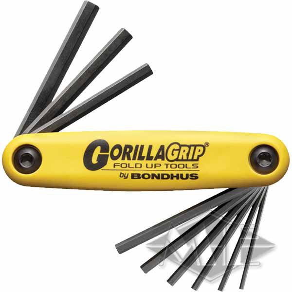 Bondhus GorillaGrip folding holder HF9S, imperial, 9-piece Bondhus GorillaGrip folding holder HF9S, imperial, 9-piece