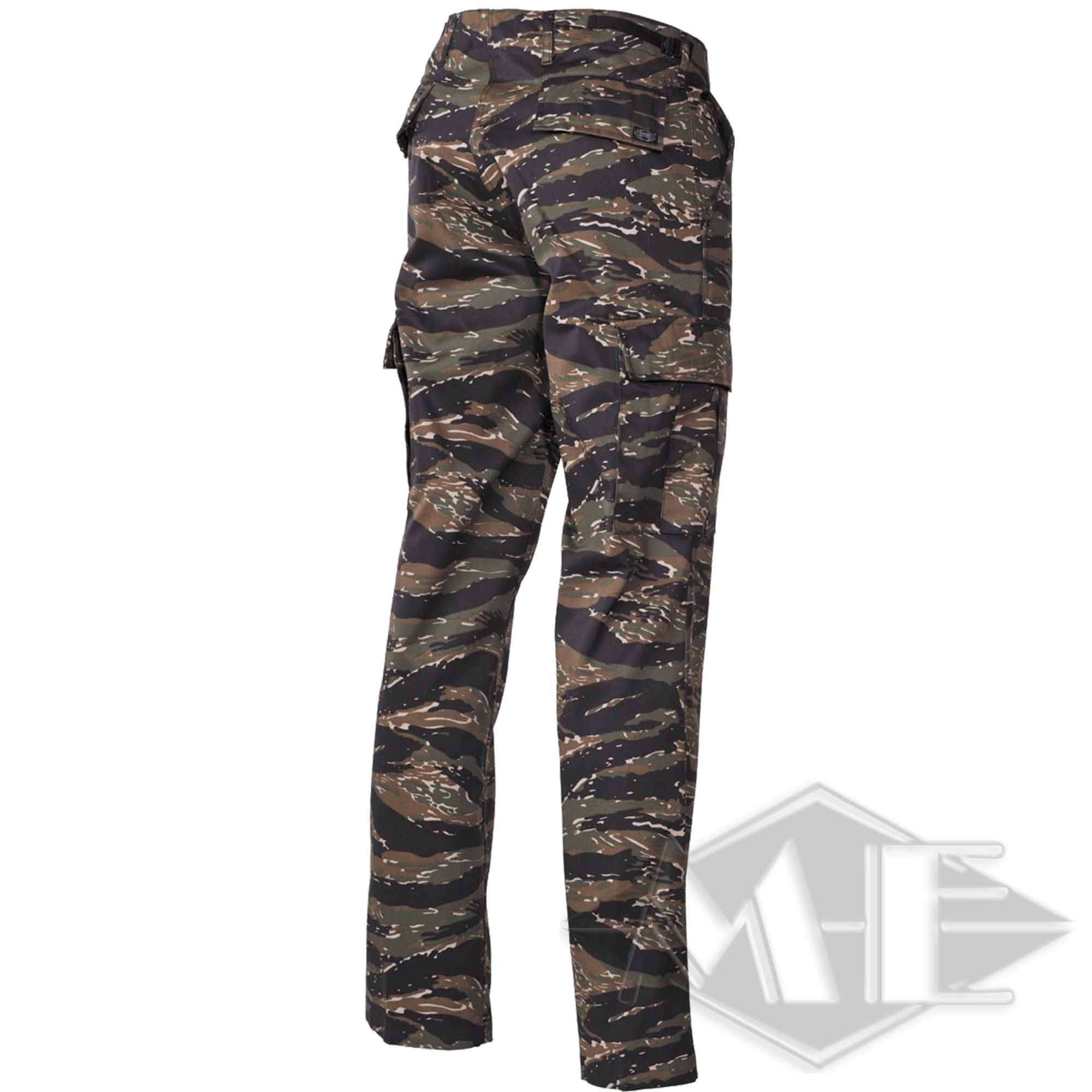 US combat trousers, BDU, tiger stripe Hose, Cargo Hose, Camouflage, Militärischer Stil, Tarnung