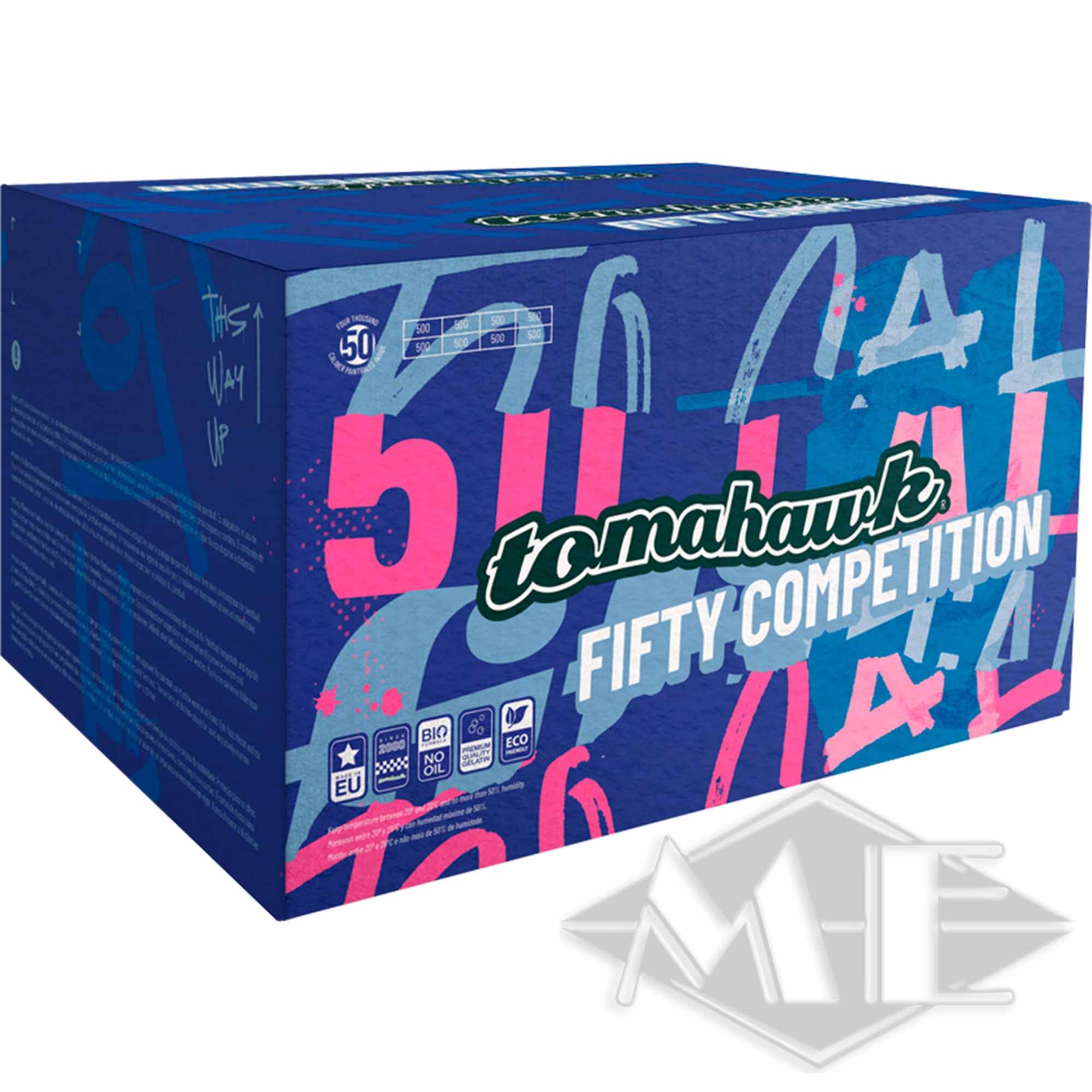 e71ea85c3c9da39c54c9dfb285ea3bd0291d9a04 Tomahawk cal.50 "Fifty Competition" paintballs, 4000 box
