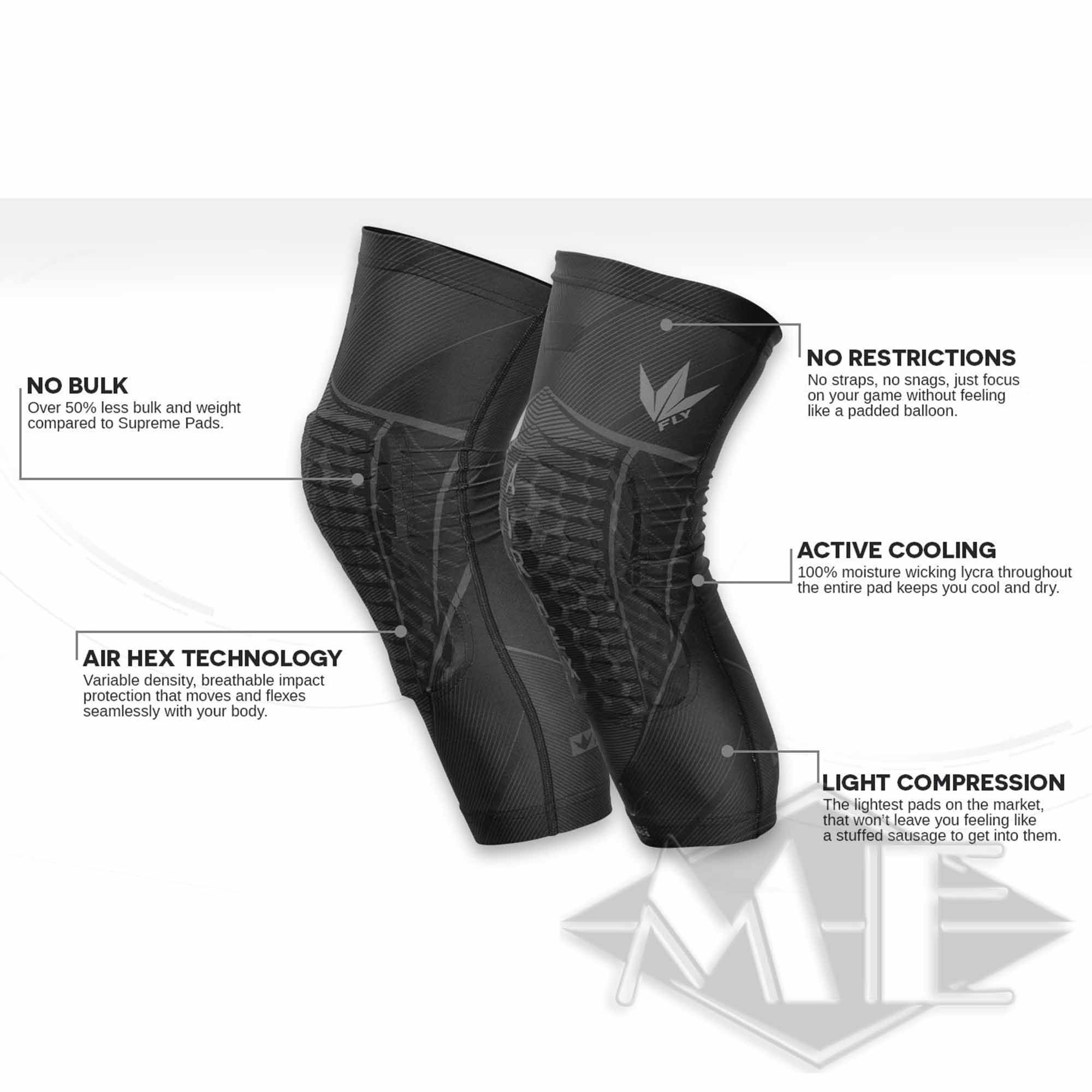 Bunkerkings Fly Compression knee pads