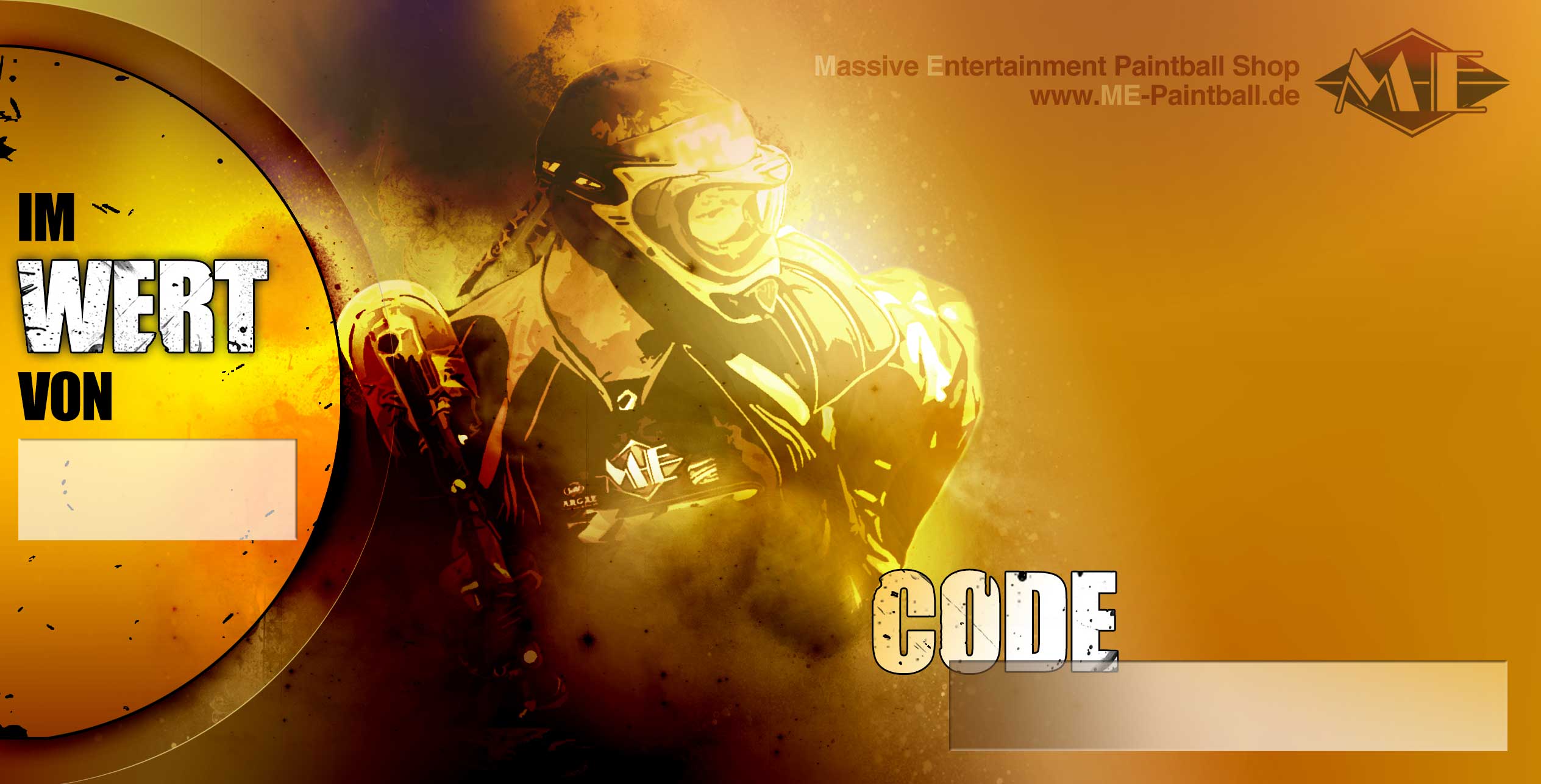 ME gift voucher Werbung, Natur, Person, Tauchen, Plakat