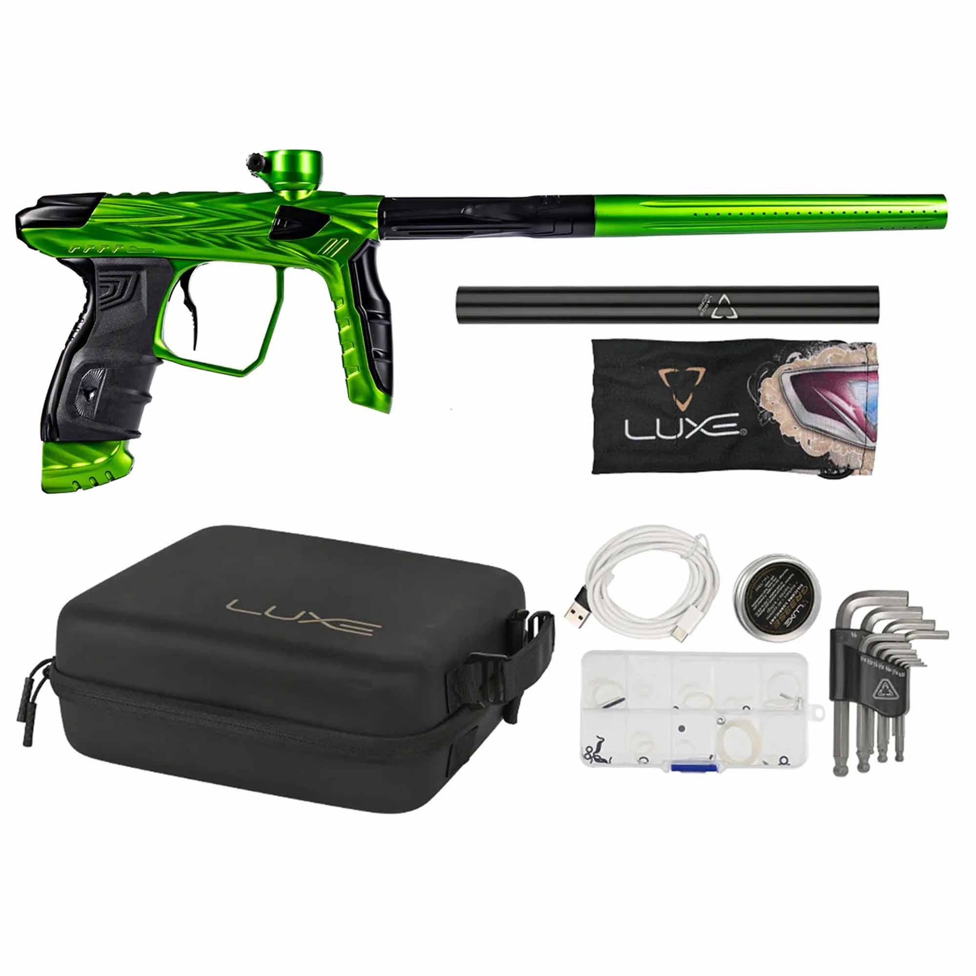 HK Army DLX Luxe® IDOL "SHREDDER" marker, green/lime Feuerwaffe, Waffe, Gewehr, Paintball, Person