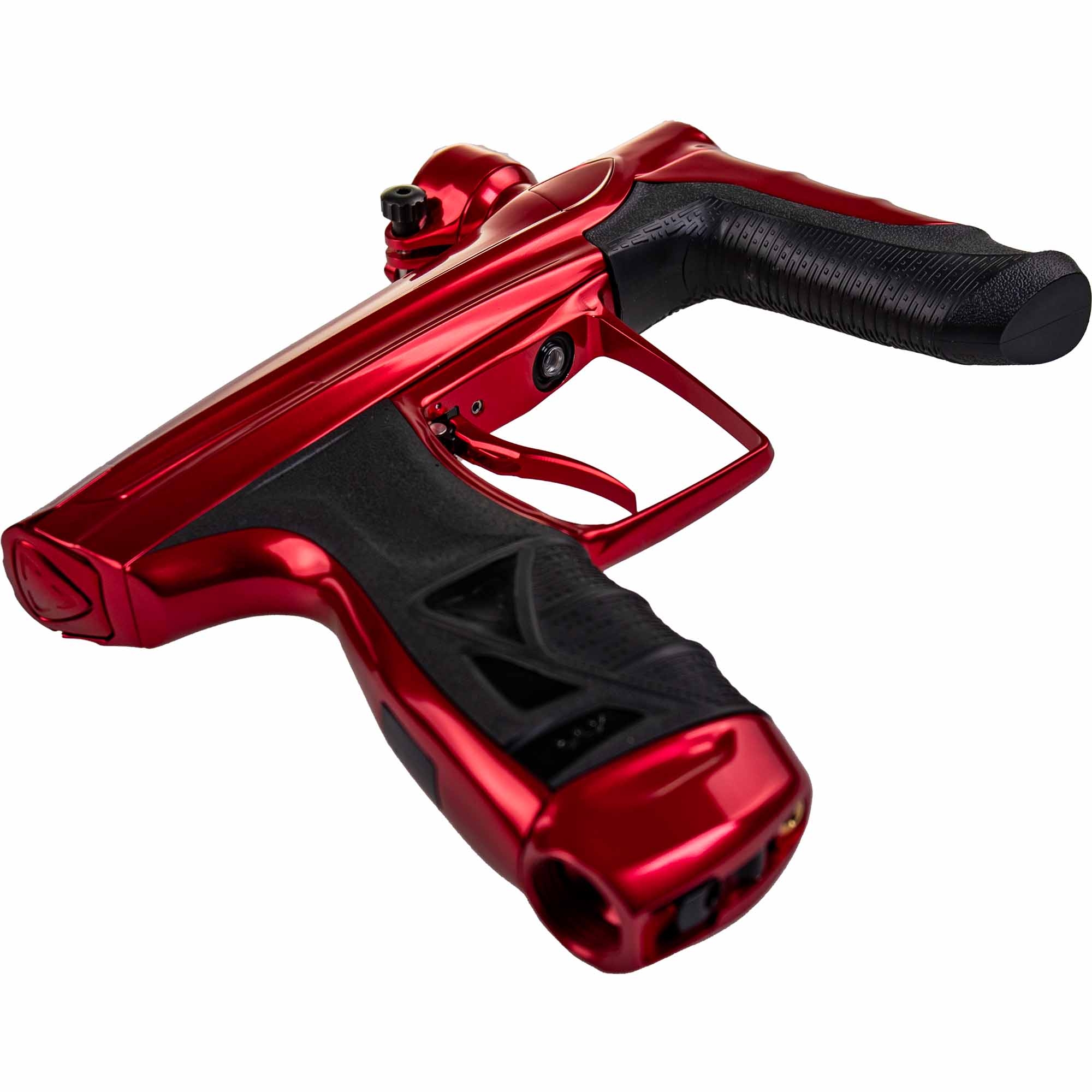 DLX Luxe® AIRE marker, polished red Bremshebel-Pistolen-Design, Rot glänzend, Schlauchgriff, Kompakt-Pistolen-Format, Pistolengriff-Form