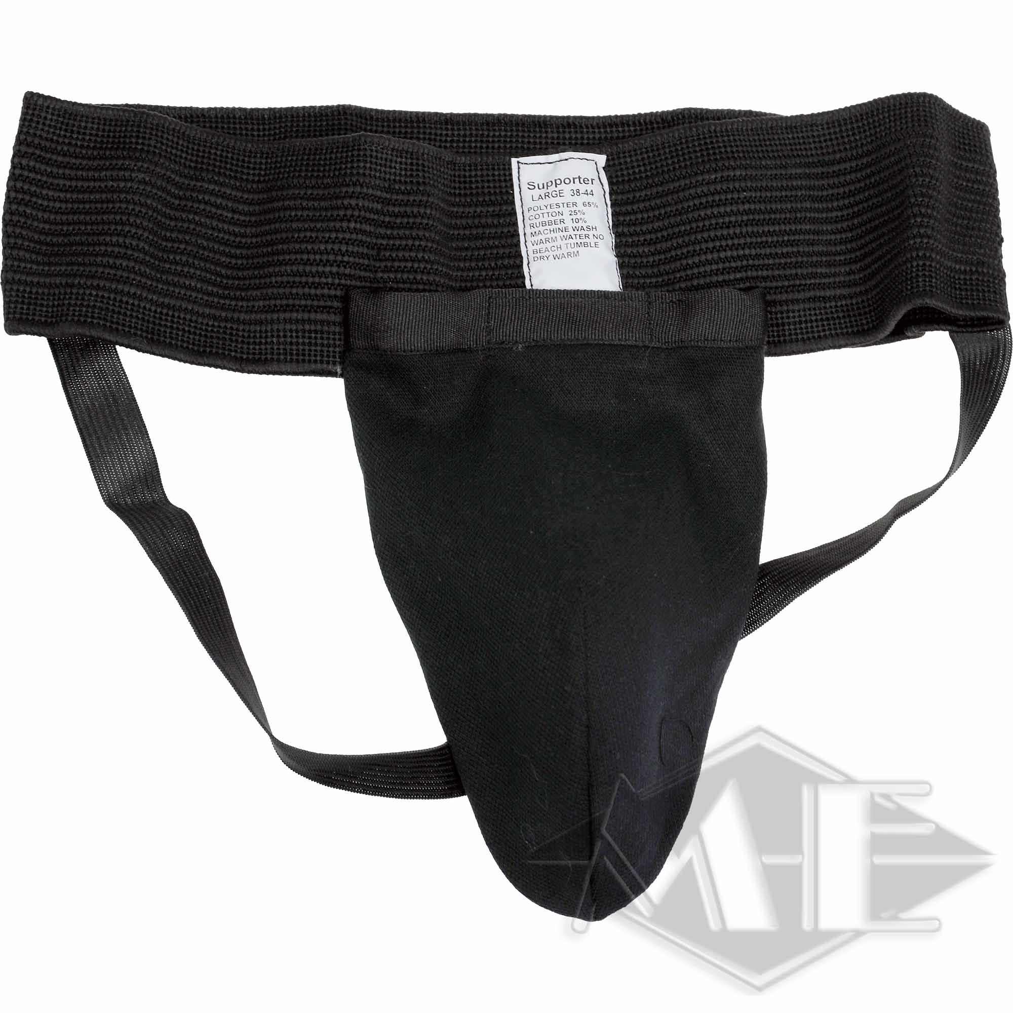 Groin guard with hard shell, black