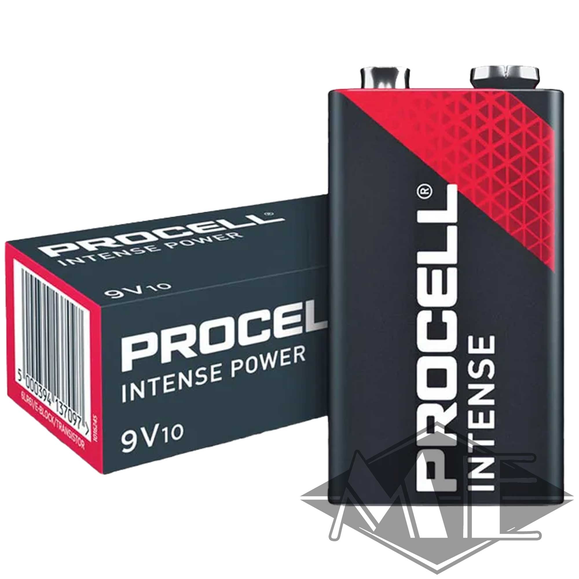 9V Duracell Procell Intense 9V block battery 9V Duracell Procell Intense 9V block battery