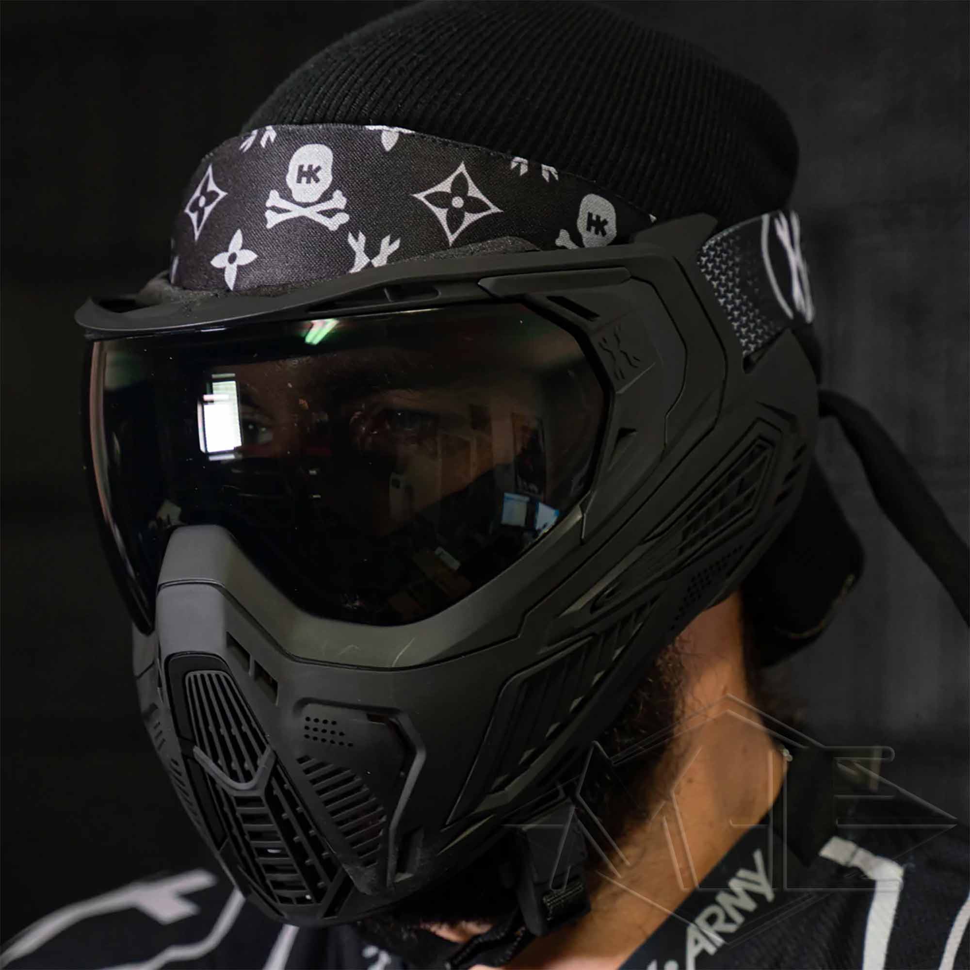 HK Army Headband - Monogram Black/Grey