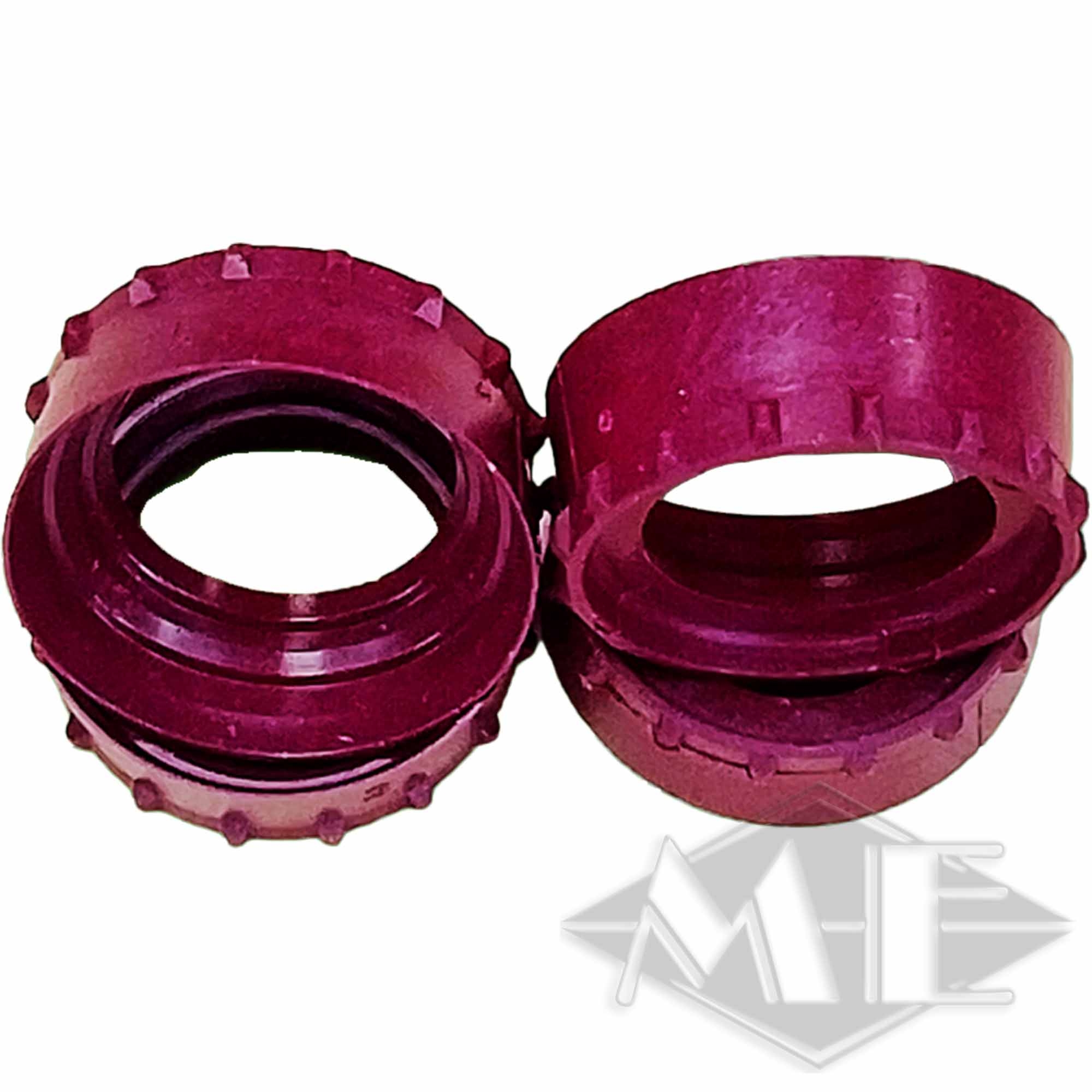 ring, pink, ring-set, metallisch, texturiert