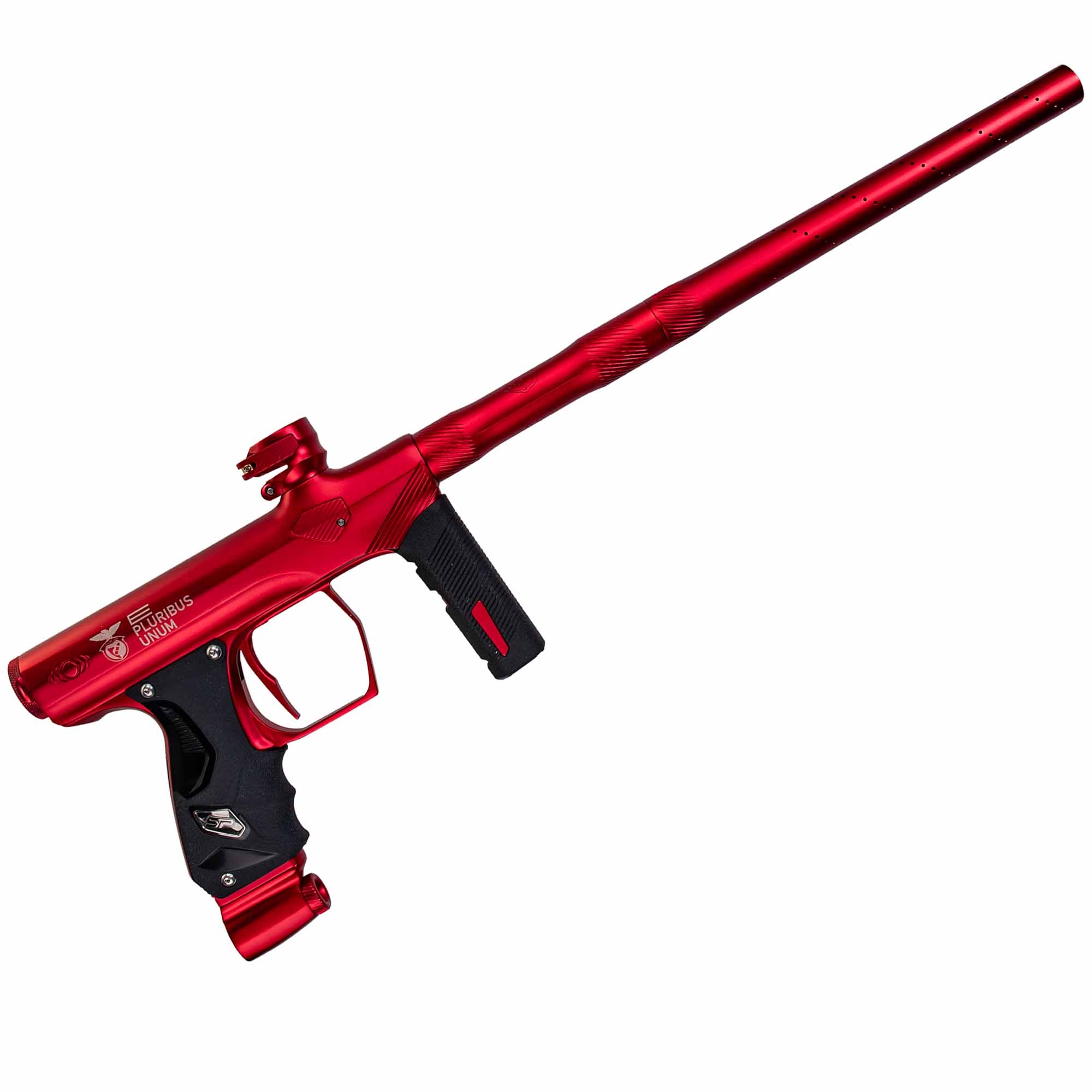 Paintball-Pistol, Red, Long Barrel, Grip, Trigger