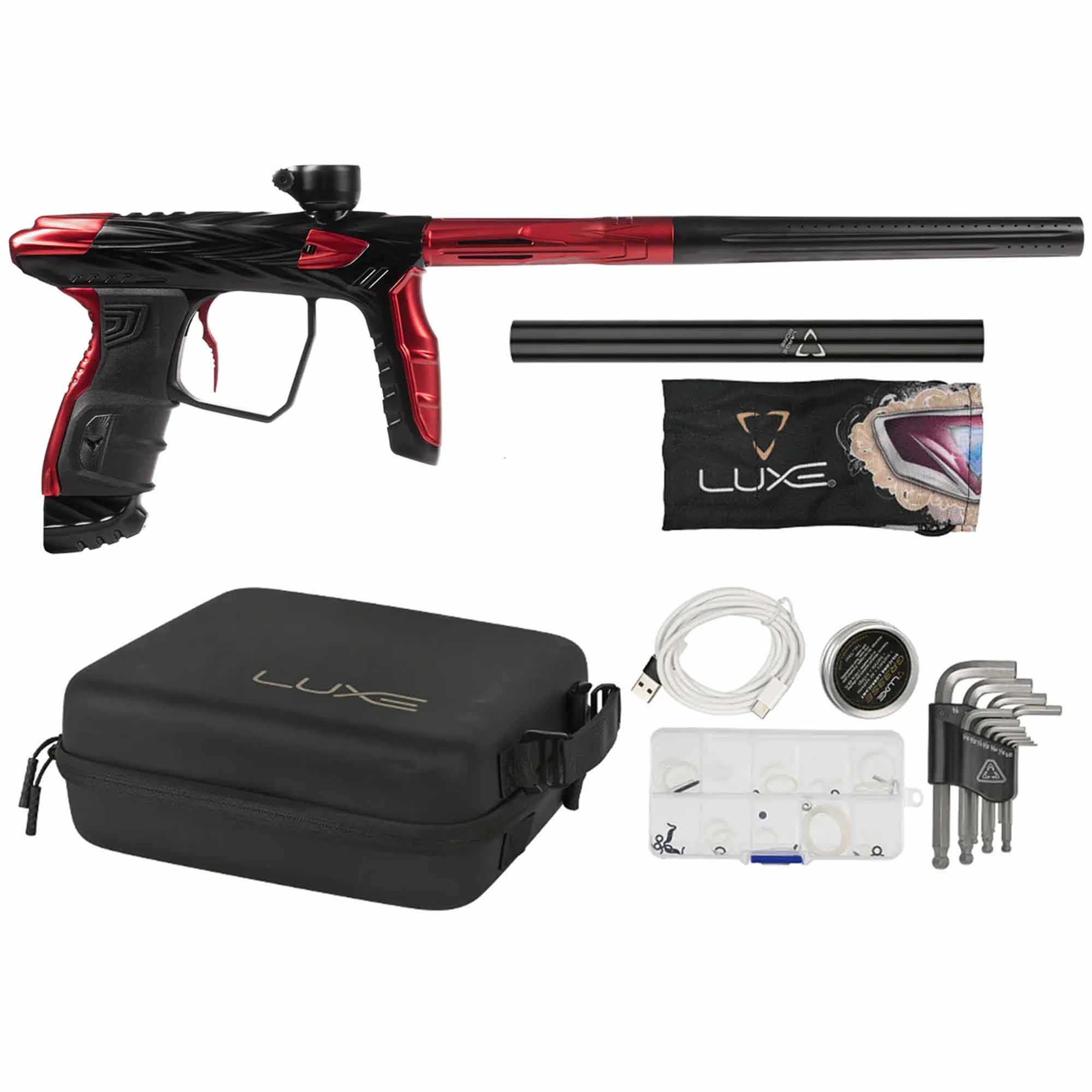 HK Army DLX Luxe® IDOL "SHREDDER" marker, red/black Feuerwaffe, Waffe, Pistole, Gewehr, Handfeuerwaffe
