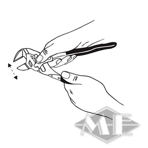 Knipex pliers wrench, up to 46mm wrench size Knipex pliers wrench, up to 46mm wrench size