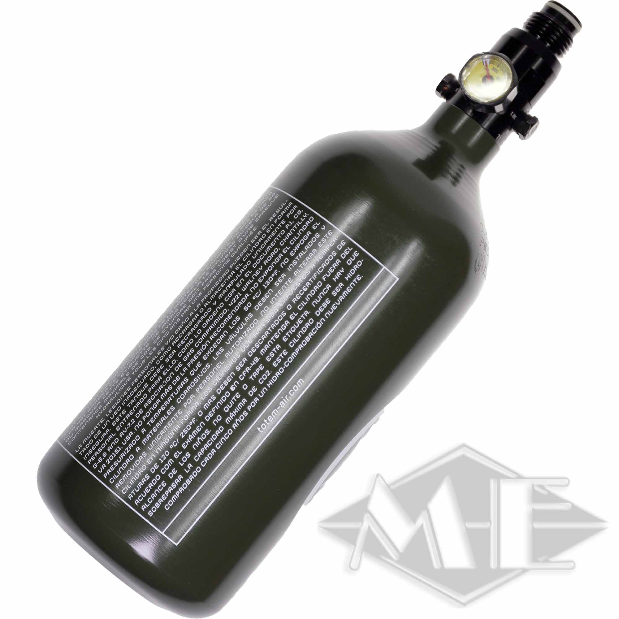 0.8L/48ci aluminum bottle with 200bar regulator "Standard" 0.8L/48ci aluminum bottle with 200bar regulator "Standard"