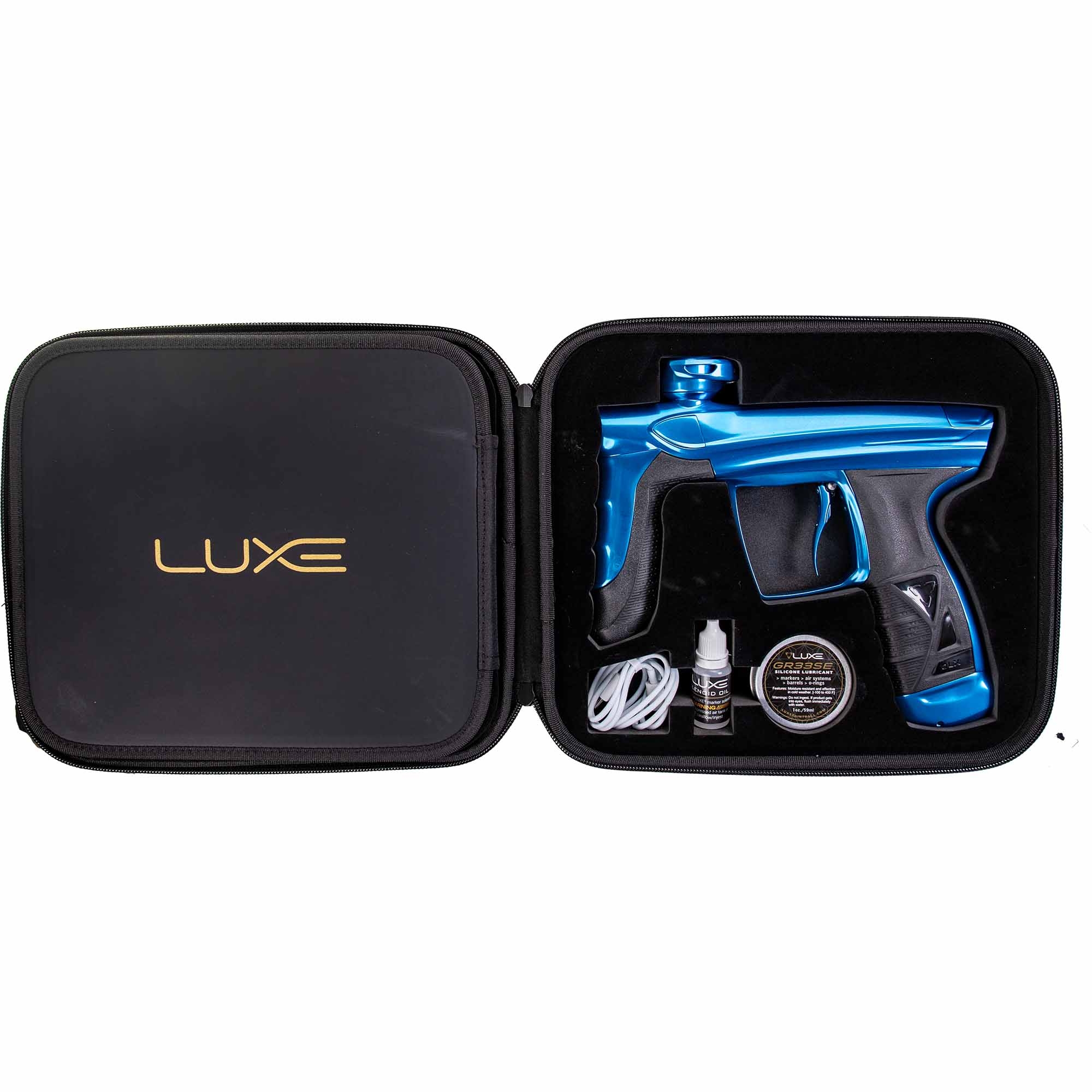 DLX Luxe® AIRE marker, polished blue Schlagsnägele, Lackierpistole, Blue, Beutelset, Zubehörset