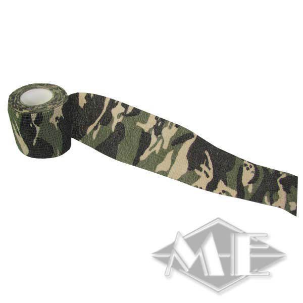 Camouflage tape 50mm x 4.5m, self-adhesive, woodland Camouflage tape 50mm x 4.5m, self-adhesive, woodland