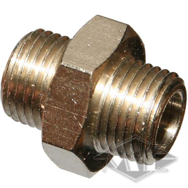 PPD 1/8" double thread adapter 2x male PPD 1/8" double thread adapter 2x male