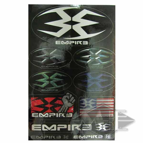 Empire sticker sheet, black Empire sticker sheet, black