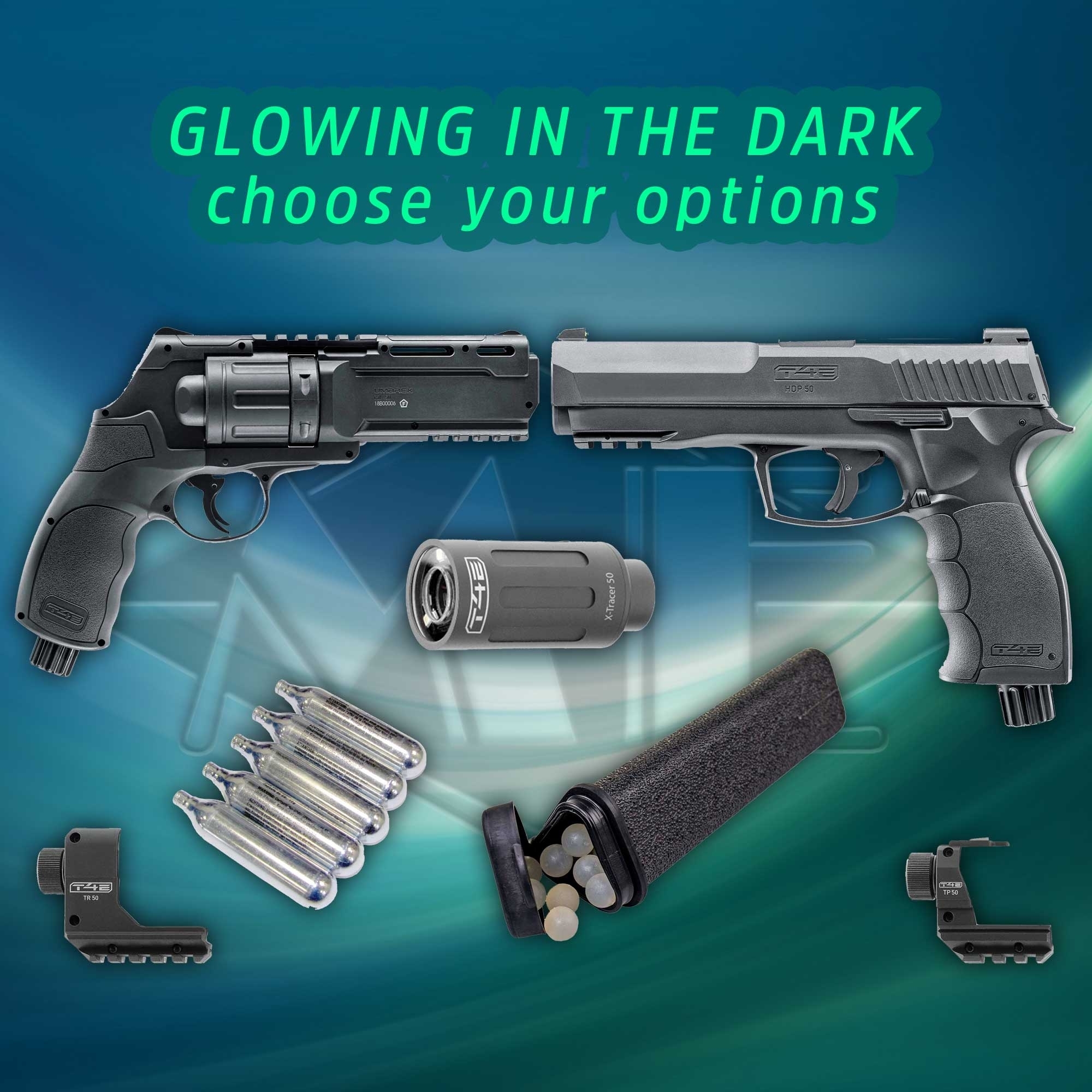 UMAREX X-TRACER T4E HDR 50/T4E HDP 50 Bundle Feuerwaffe, Pistole, Handfeuerwaffe, Waffe