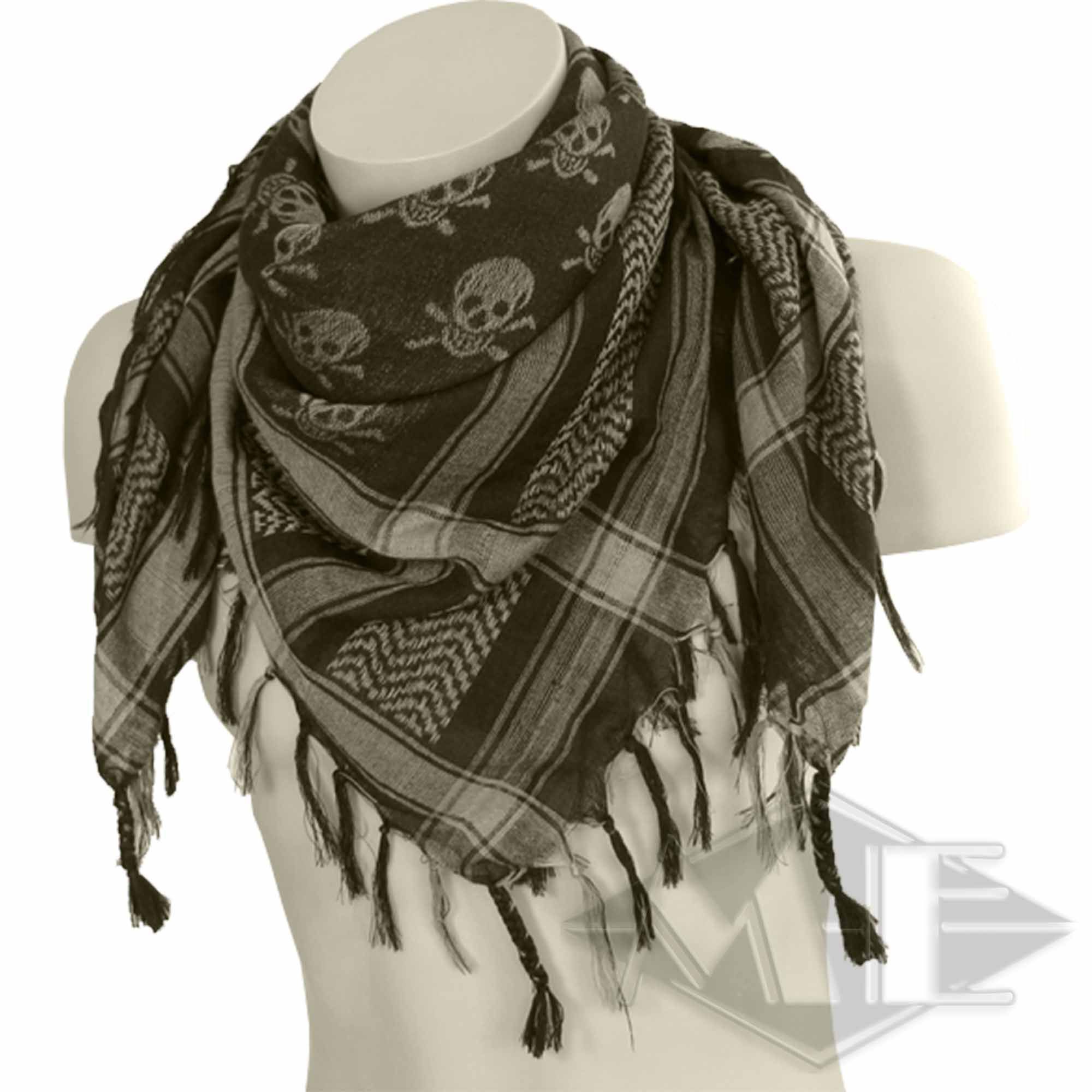 Headscarf / Kufiya / Shemag, olive Headscarf / Kufiya / Shemag, olive