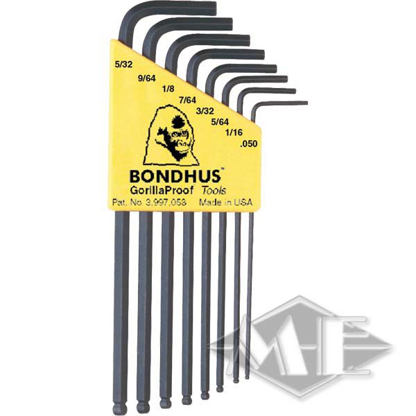 Bondhus ball head set BLX8, imperial, 8 pieces Bondhus ball head set BLX8, imperial, 8 pieces