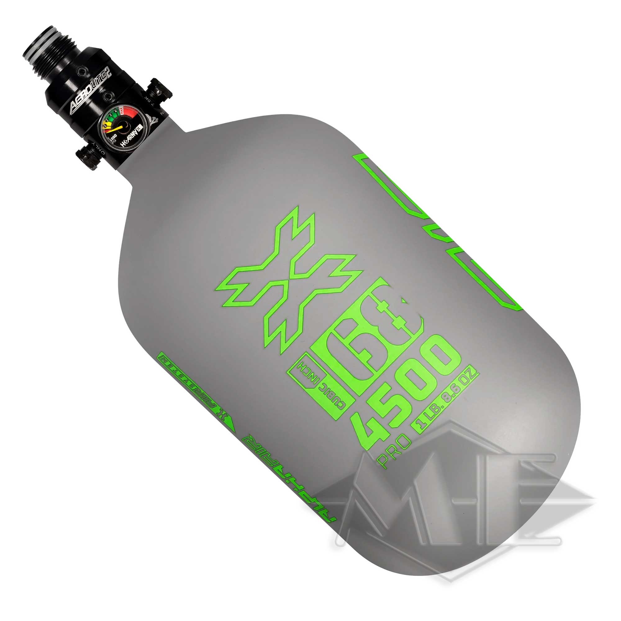 1,1L/68ci HK Army "Alpha AIR" Composite-Tank 4500psi with Aerolite2-Pro-Regulator Zylinder, Flasche